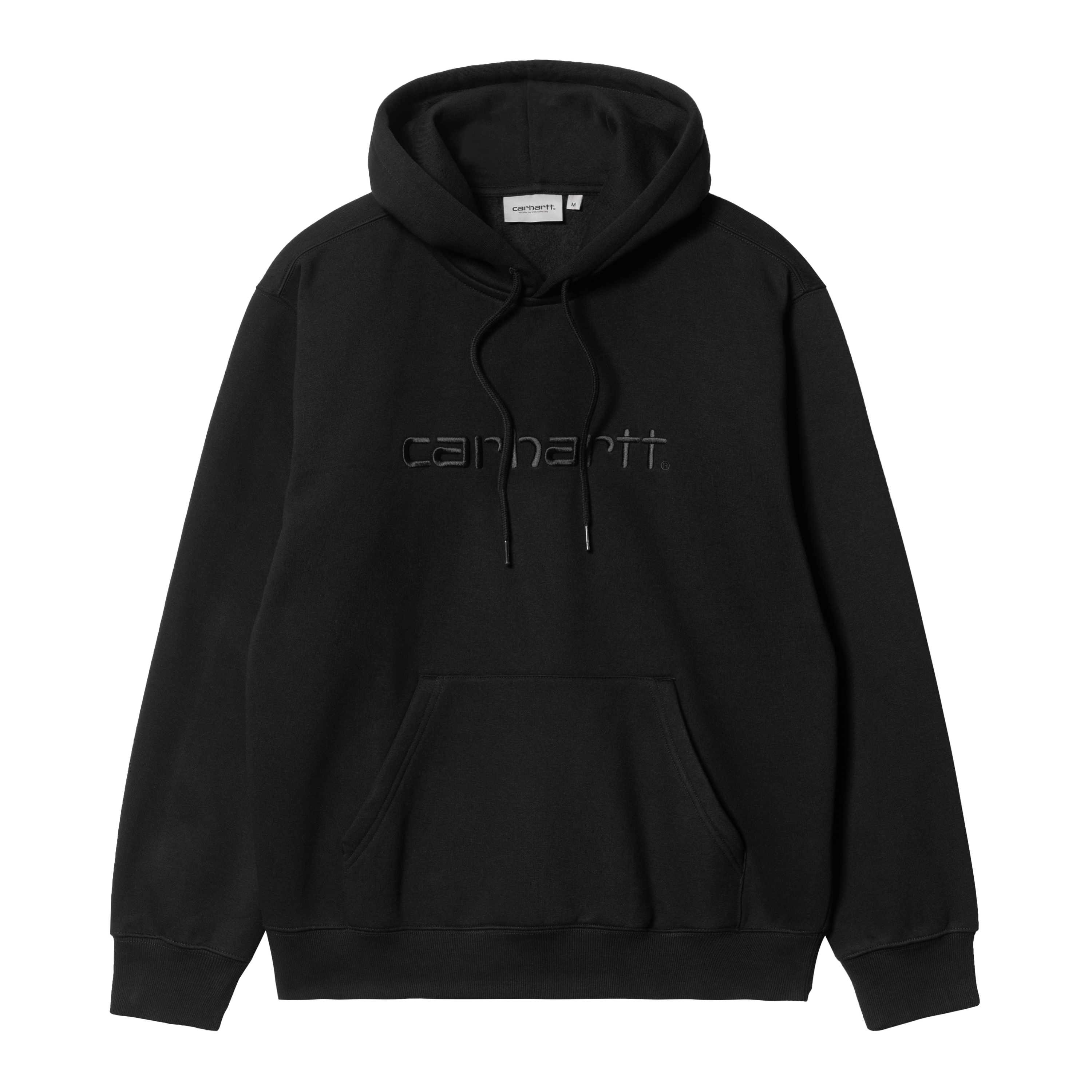 Carhartt WIP Hooded Carhartt Sweatshirt in Black