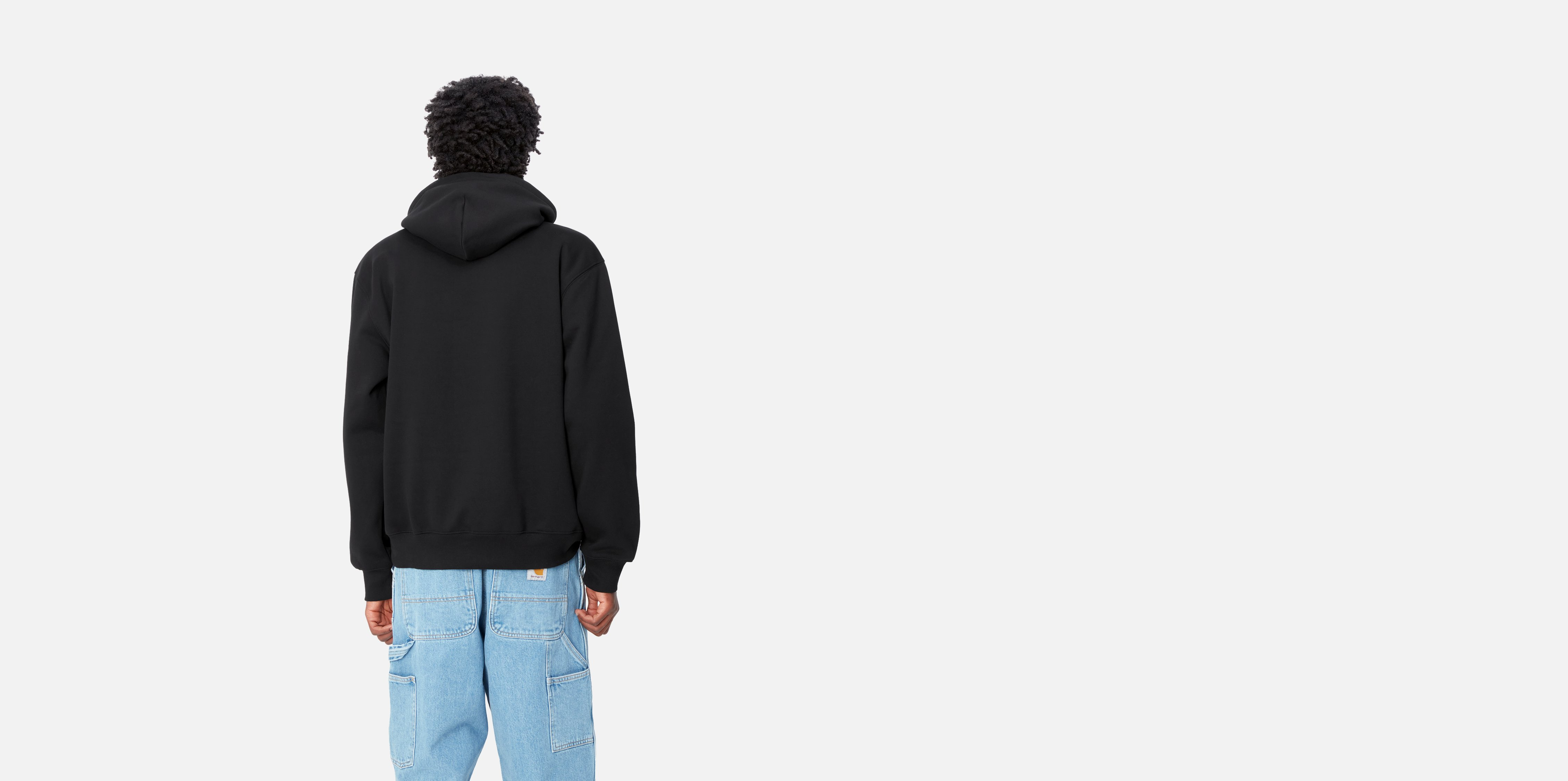 Carhartt WIP Hooded Carhartt Sweatshirt, Black / White | Boutique ...