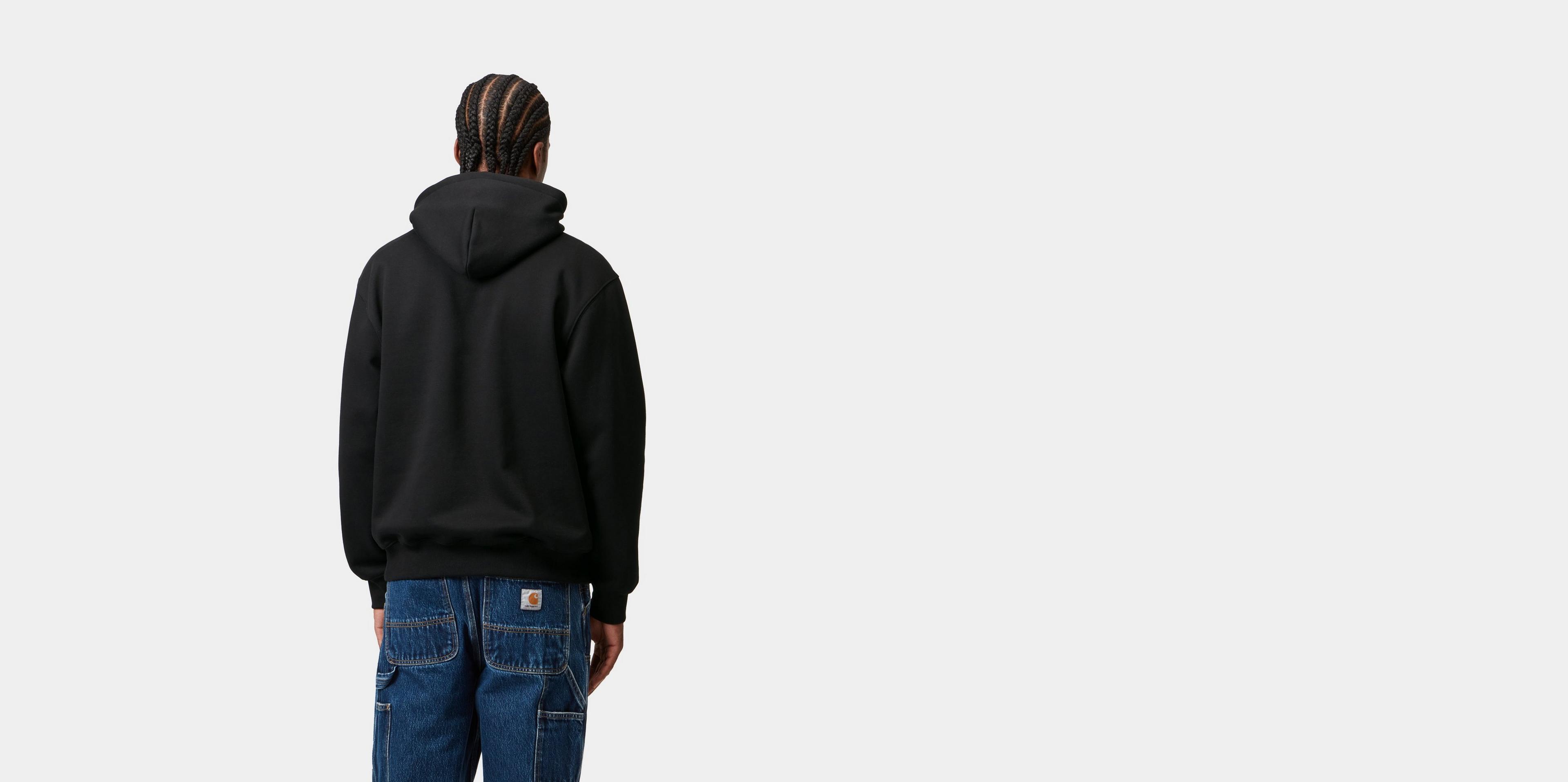 Carhartt WIP Hooded Carhartt Sweatshirt, Black / White