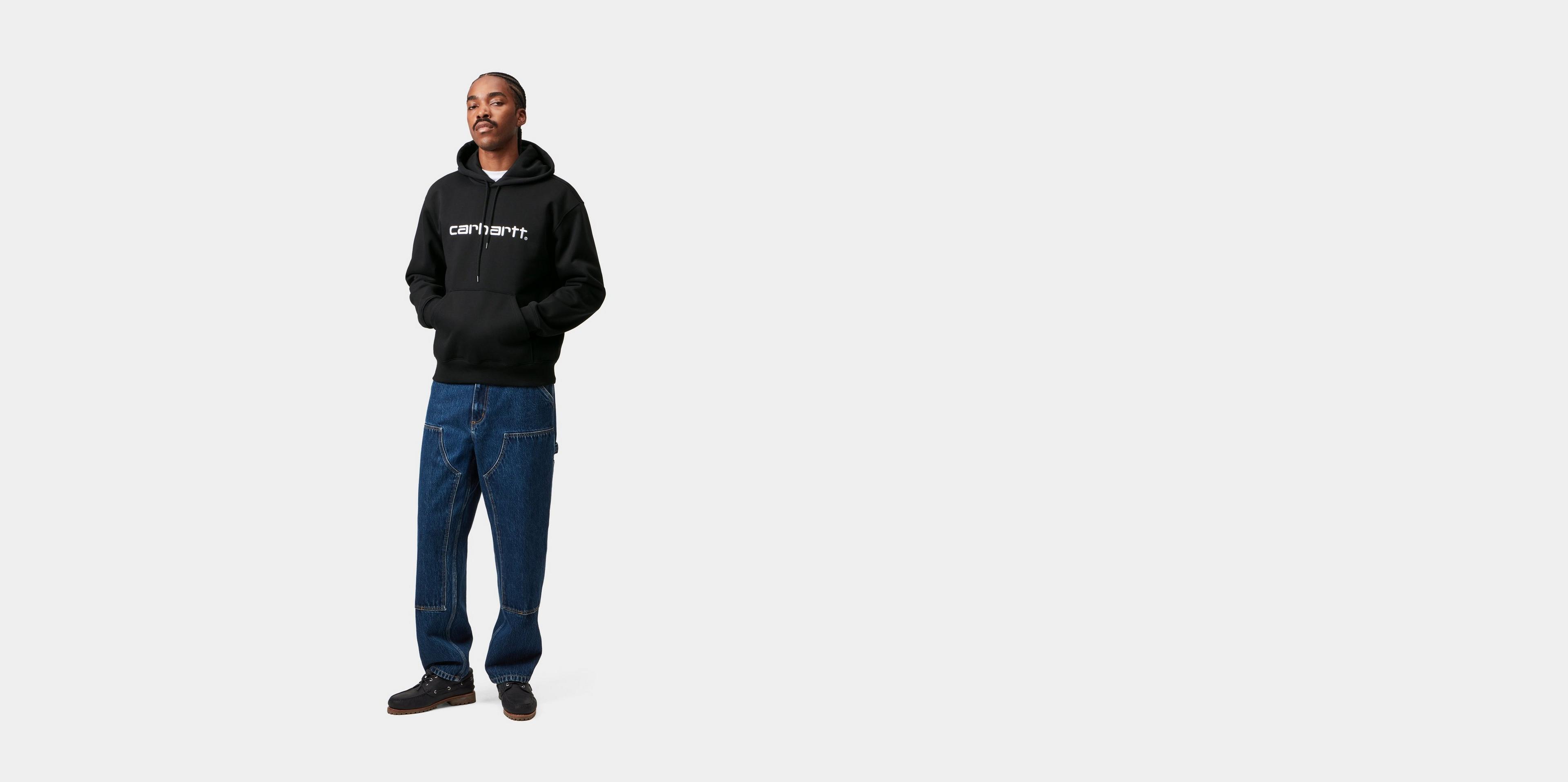 【レア】Carhartt fragment Hoodie size3 Black Carhartt WIP Hooded Carhartt Sweatshirt, Black / White