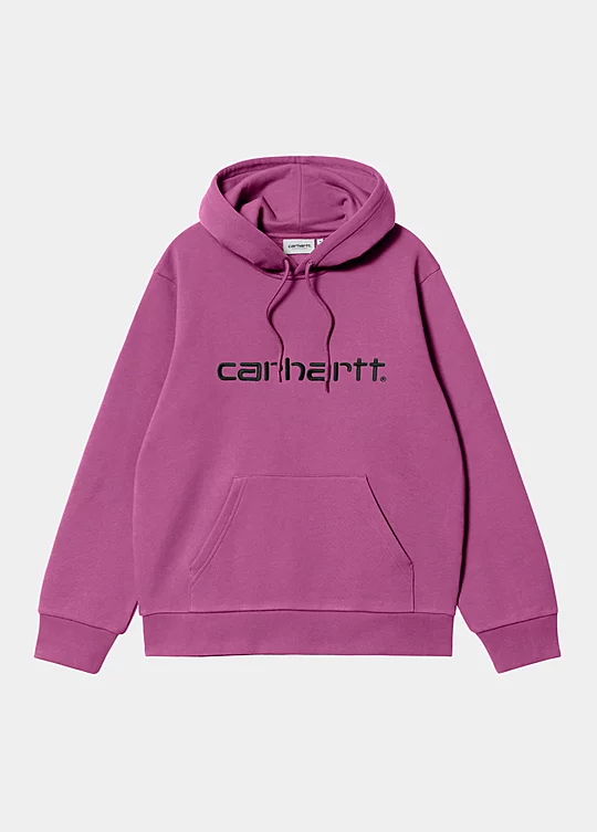 Carhartt WIP Hooded Carhartt Sweat in Pink