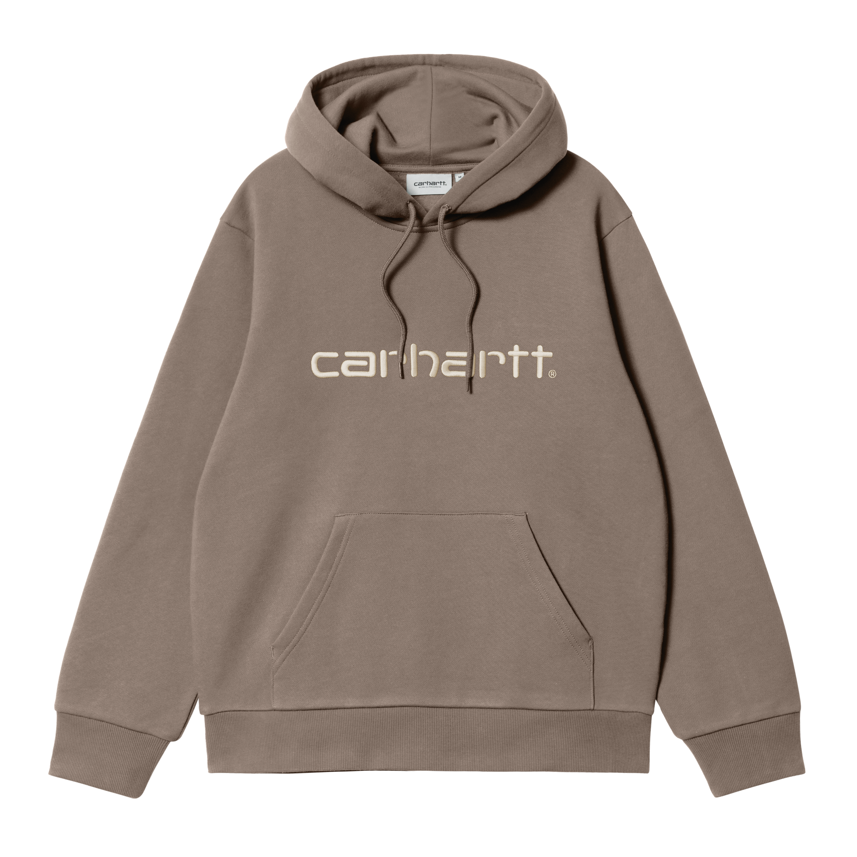 Carhartt WIP Hooded Carhartt Sweatshirt in Brown