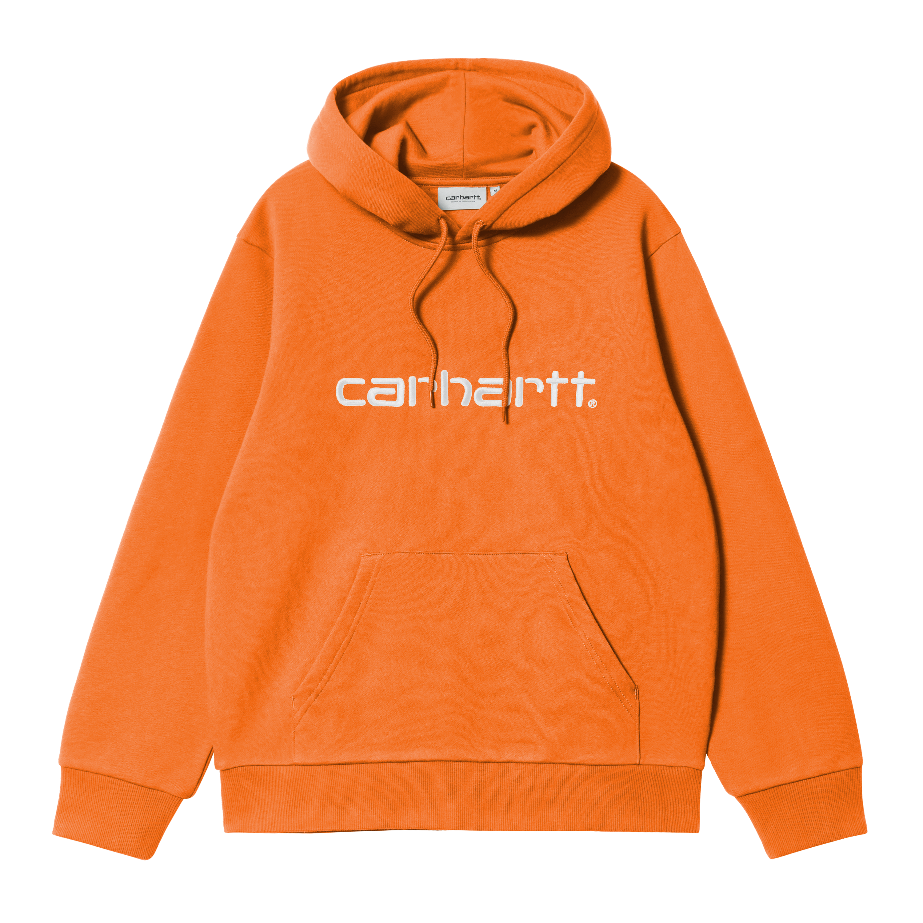 Carhartt WIP Hooded Carhartt Sweatshirt in Orange