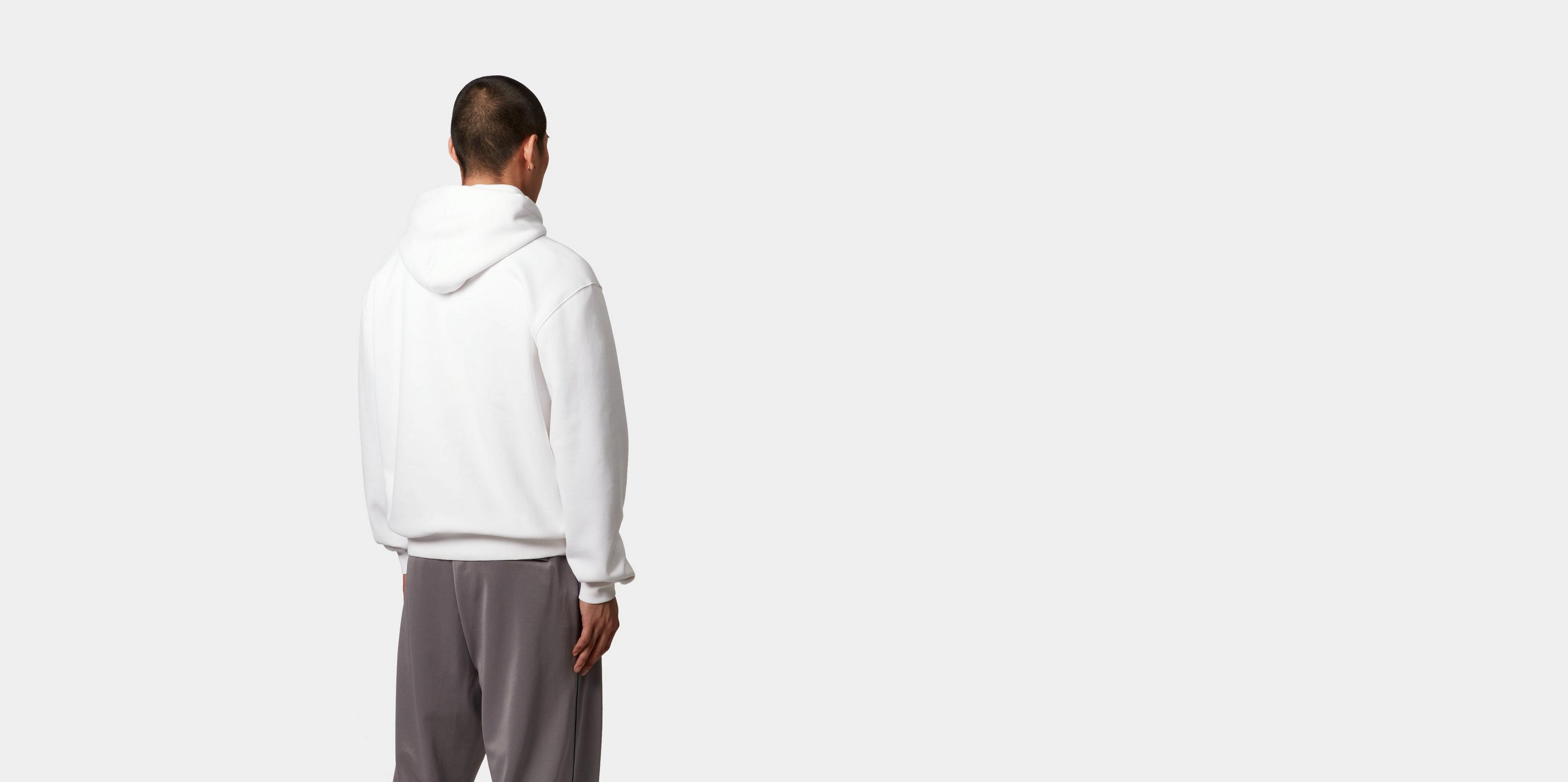 【関税&送料込】Carhartt Wip Hooded Sandwich Cotton Sweatshi Carhartt WIP Hooded Sandwich Sweatshirt, Black / Blue Fog