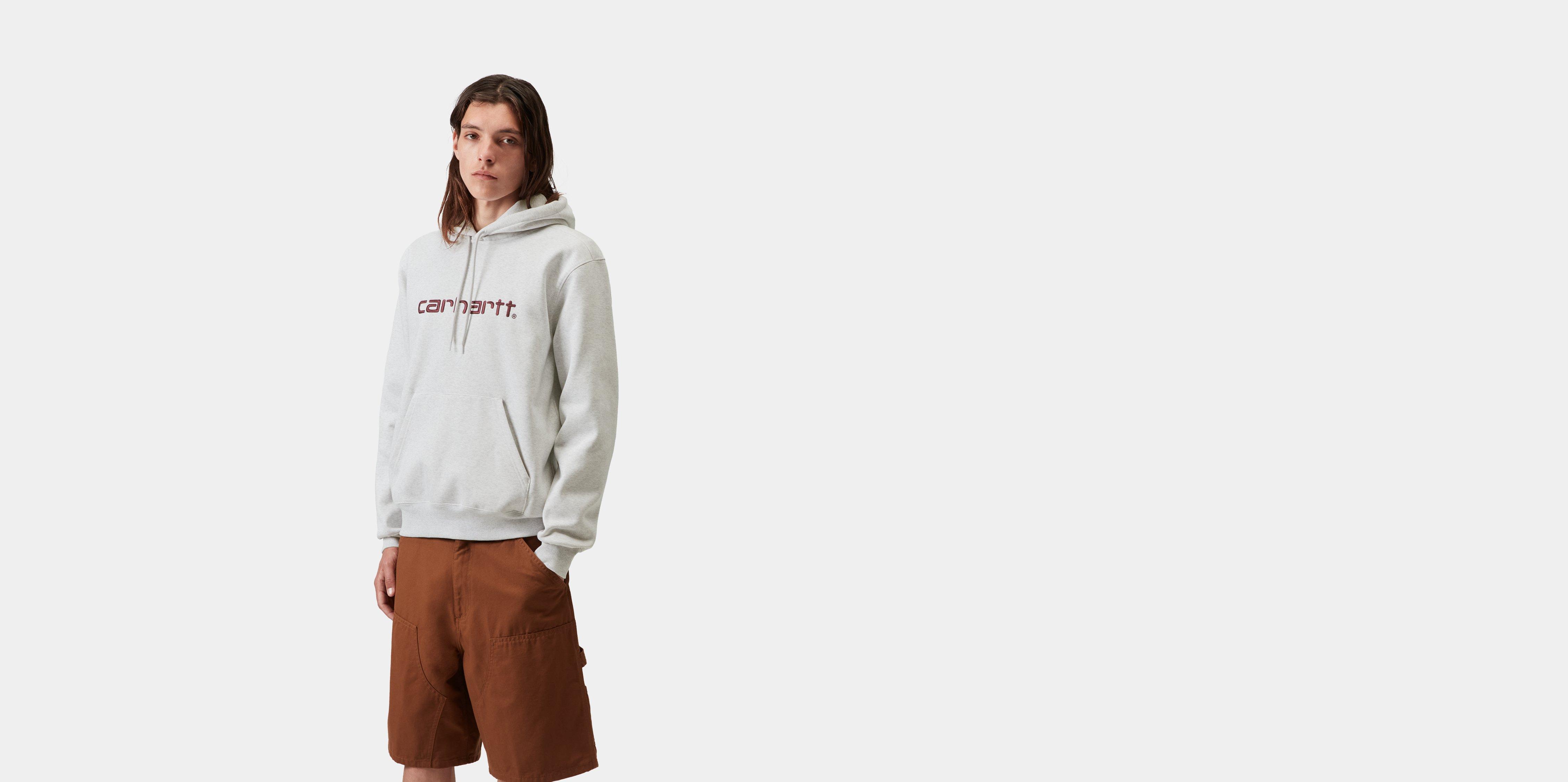 Carhartt WIP Hooded Carhartt Sweatshirt Ash Heather / Cozy Purple | grey | XXL | Men