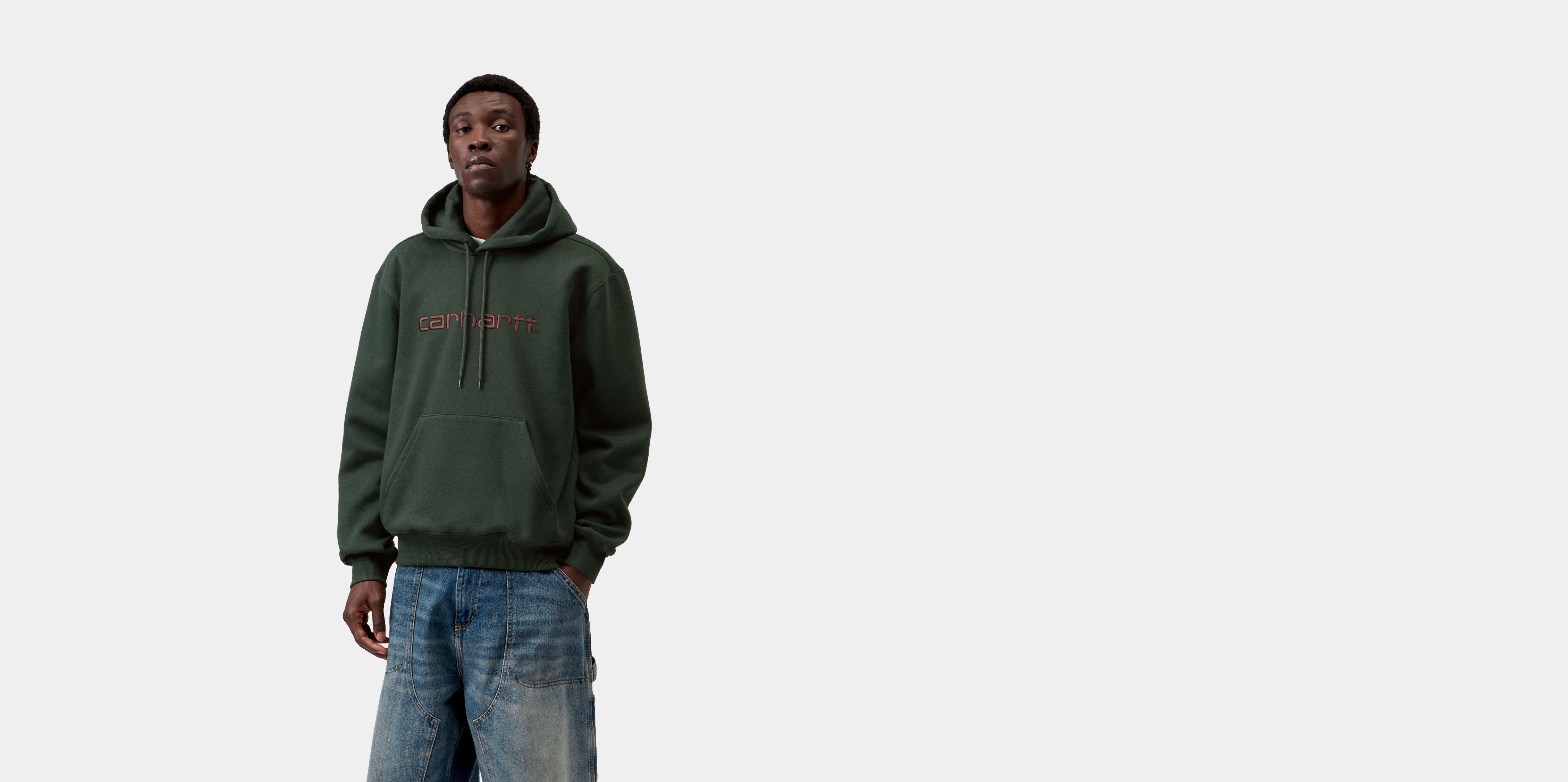 Carhartt WIP Hooded Carhartt Sweatshirt Dark Scarab / Palisander | green | XS | Men
