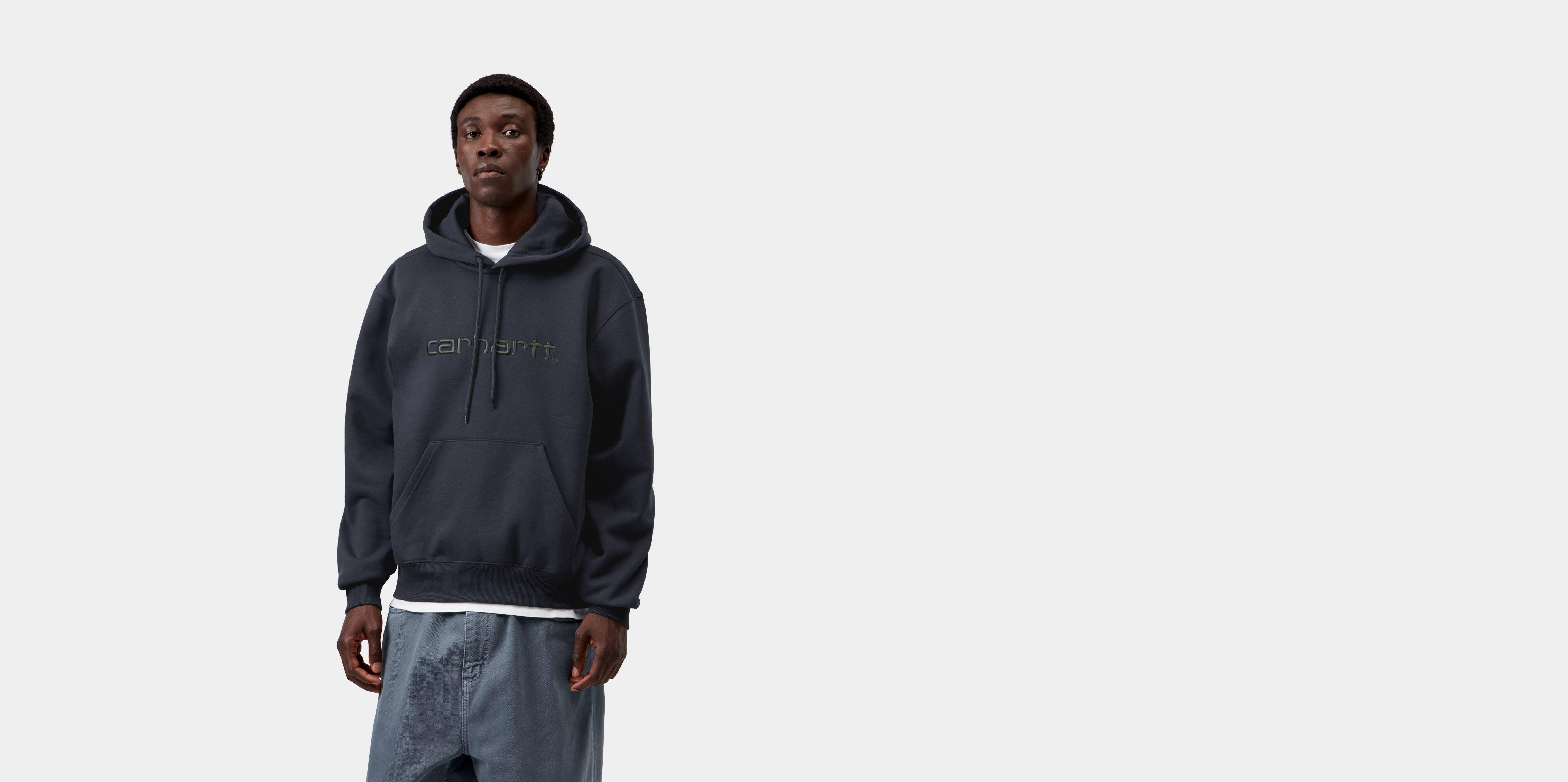 Carhartt WIP Hooded Carhartt Sweatshirt Dark Navy / Dark Scarab | blue | S | Men