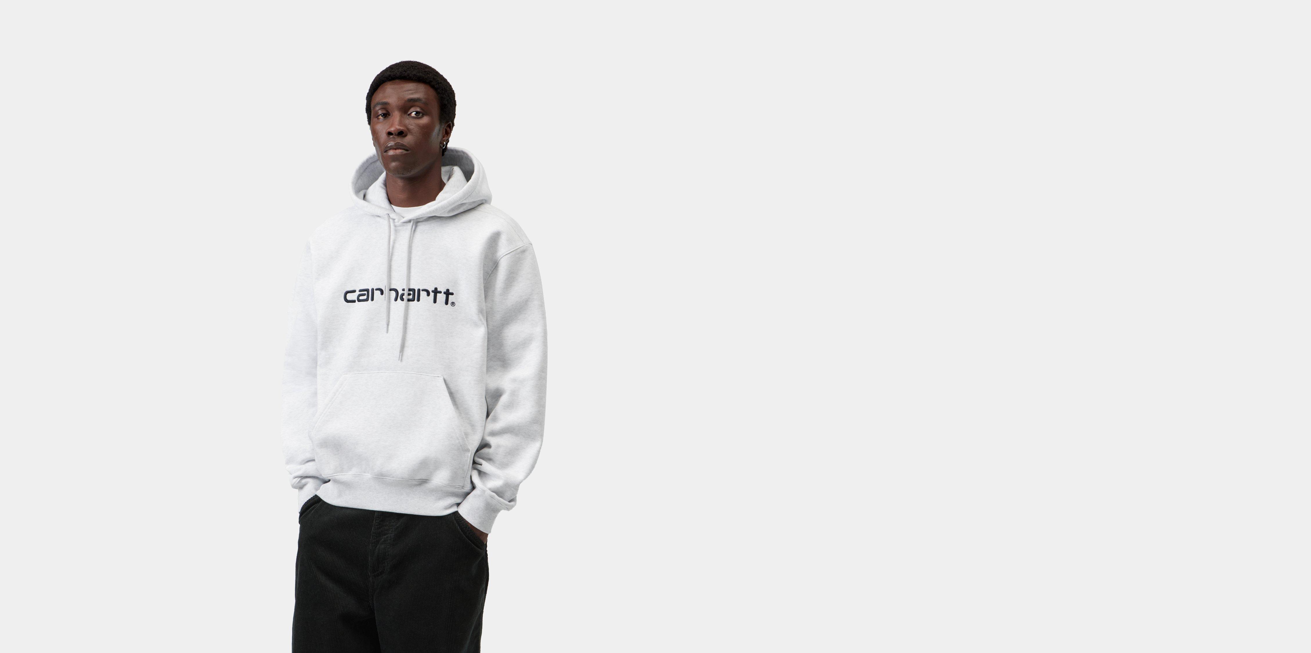 Carhartt WIP Hooded Carhartt Sweatshirt Ash Heather / Graphite | grey | XS | Men