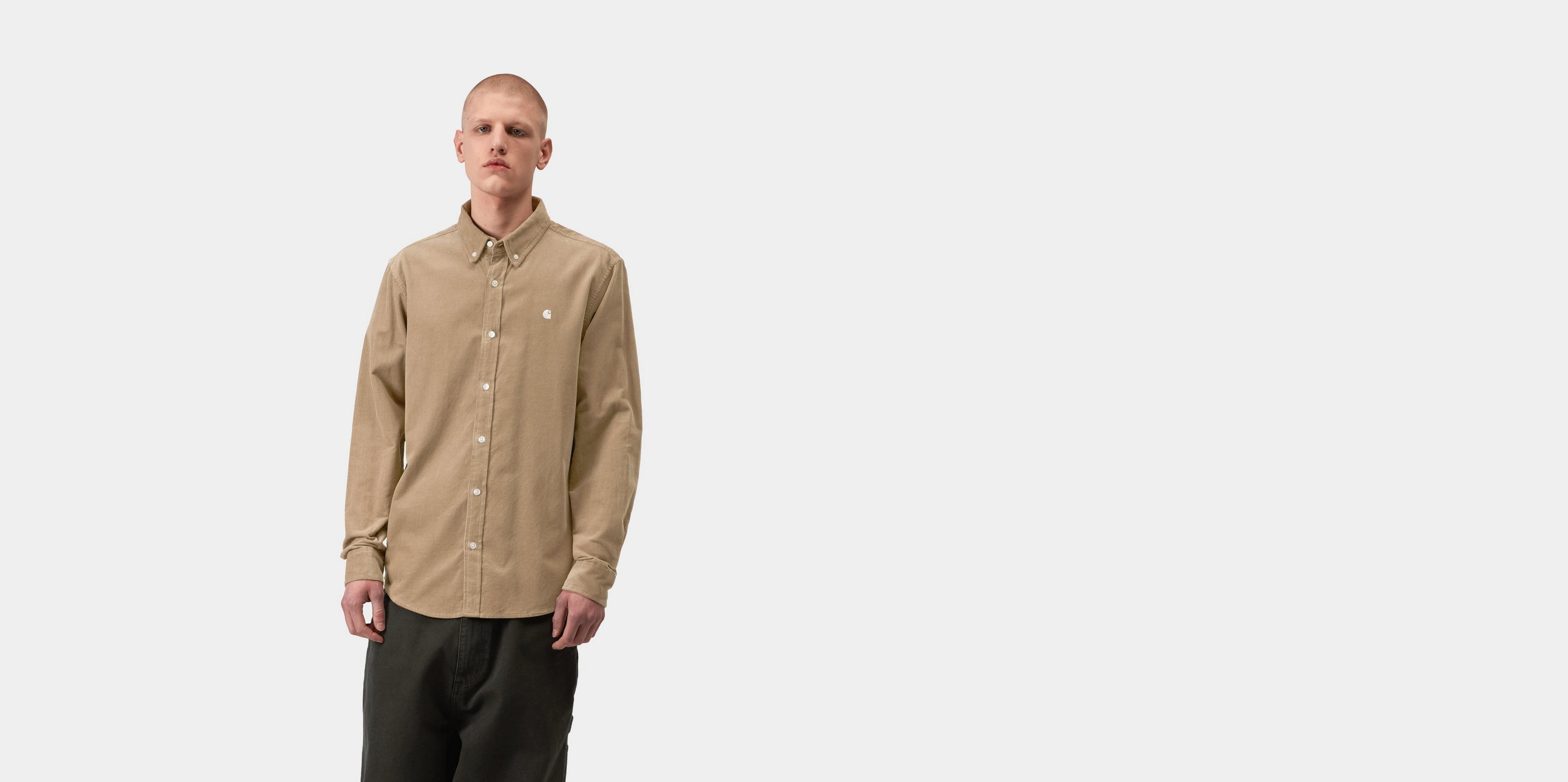 Carhartt WIP L/S Madison Fine Cord Shirt, Iroko / Wax | Official