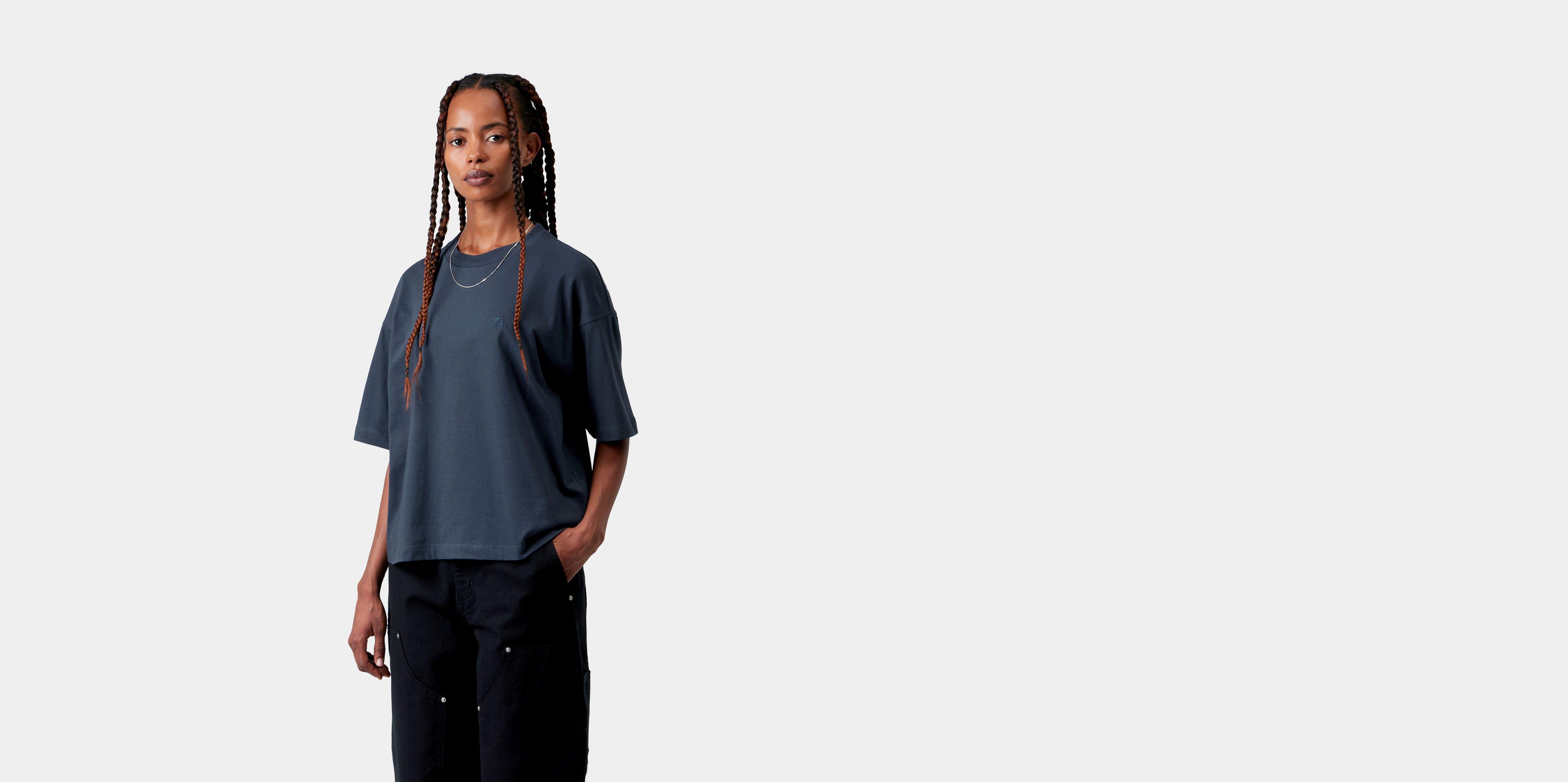 Carhartt WIP W' S/S Chester T-Shirt Blue | L | Women