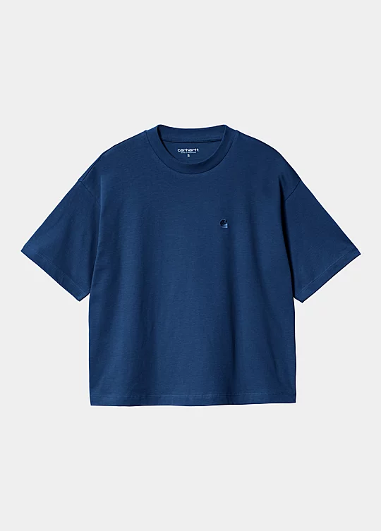 Carhartt WIP Women’s Short Sleeve Chester T-Shirt in Blu