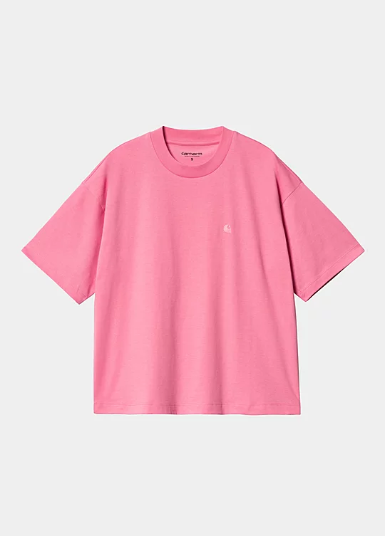 Carhartt WIP Women’s Short Sleeve Chester T-Shirt in Pink