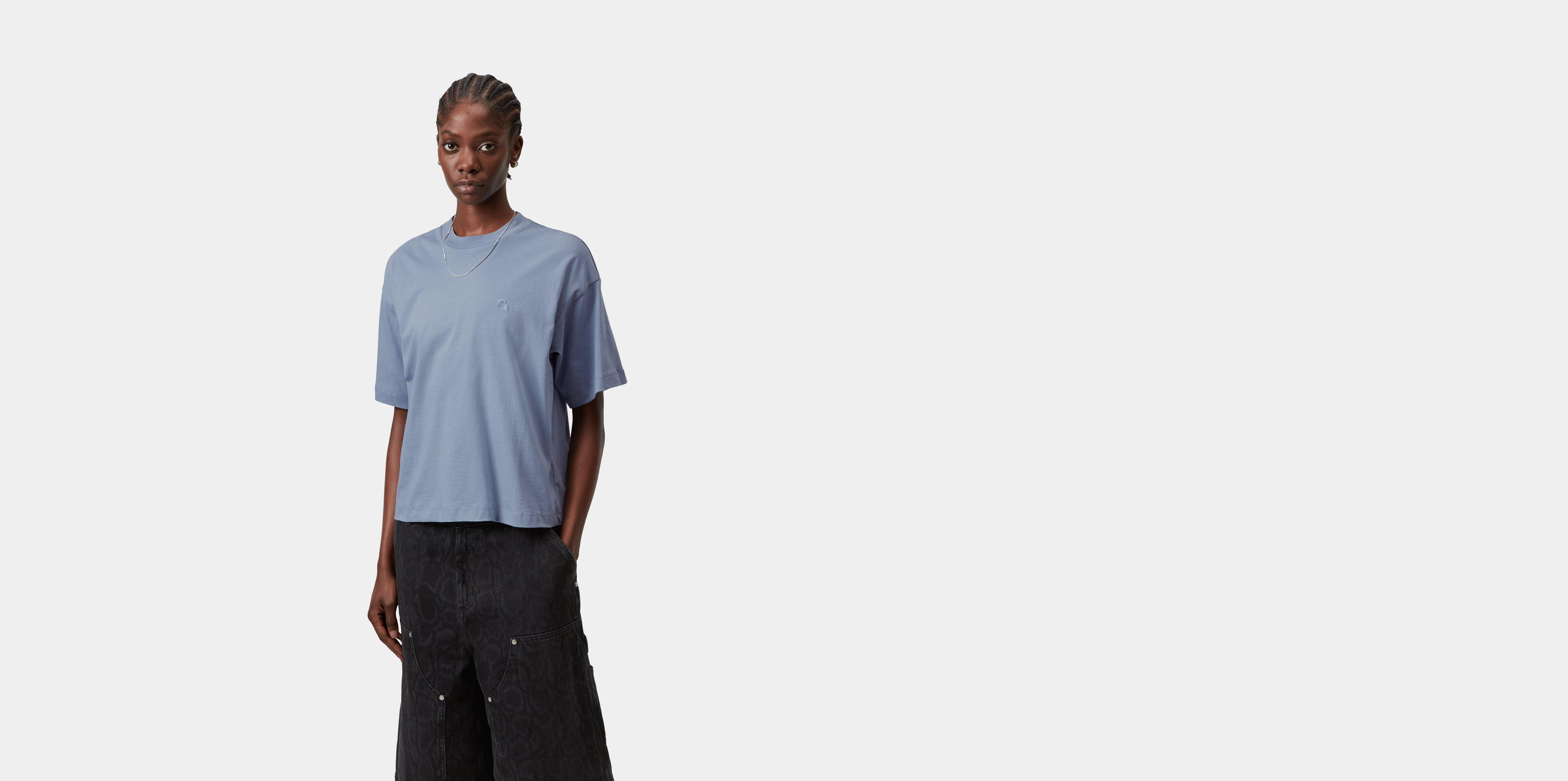 Carhartt WIP W' S/S Chester T-Shirt Gentle Blue | S | Women
