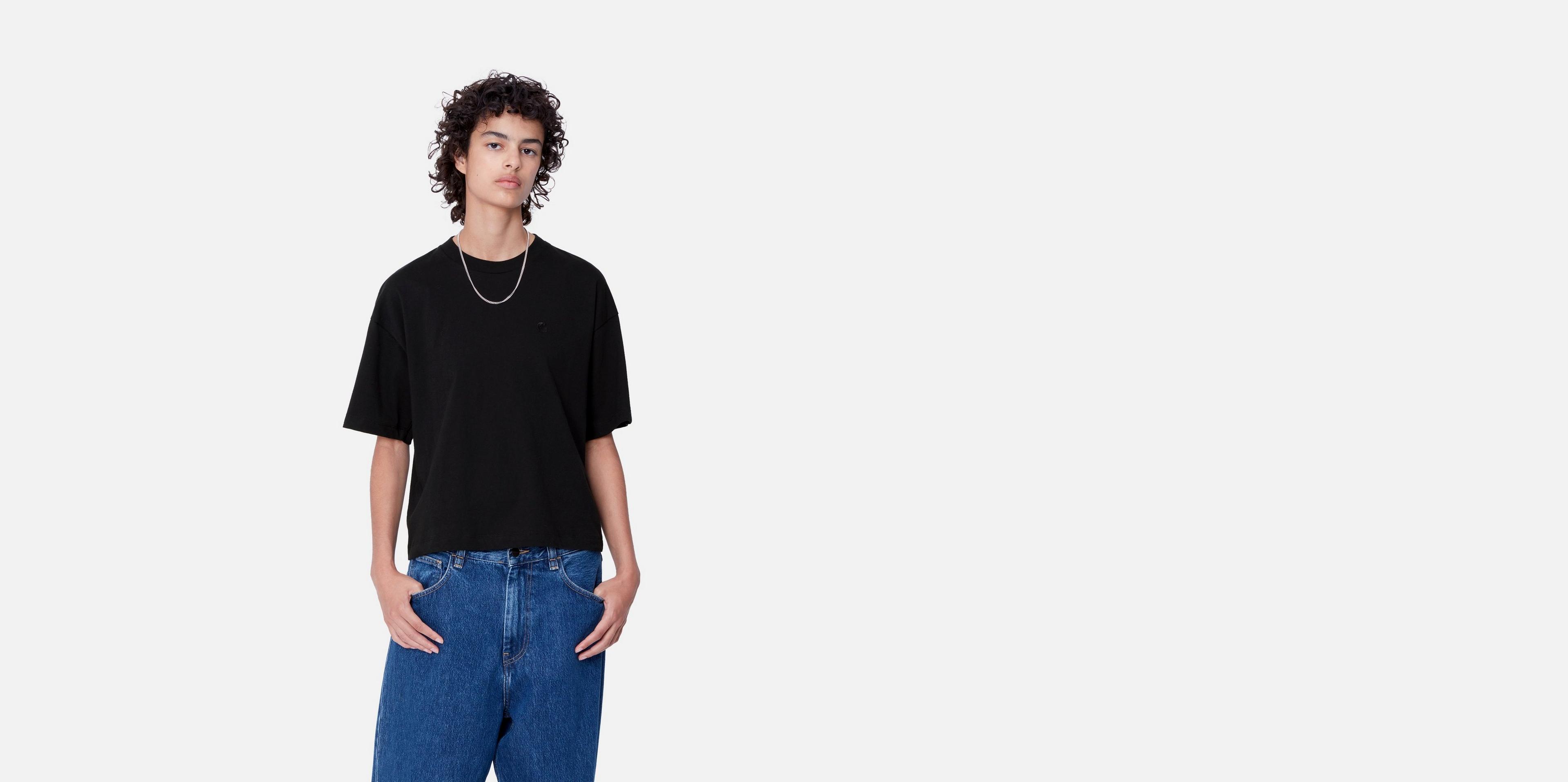 Carhartt WIP Women's S/S Chester T-Shirt, Black | Official Online