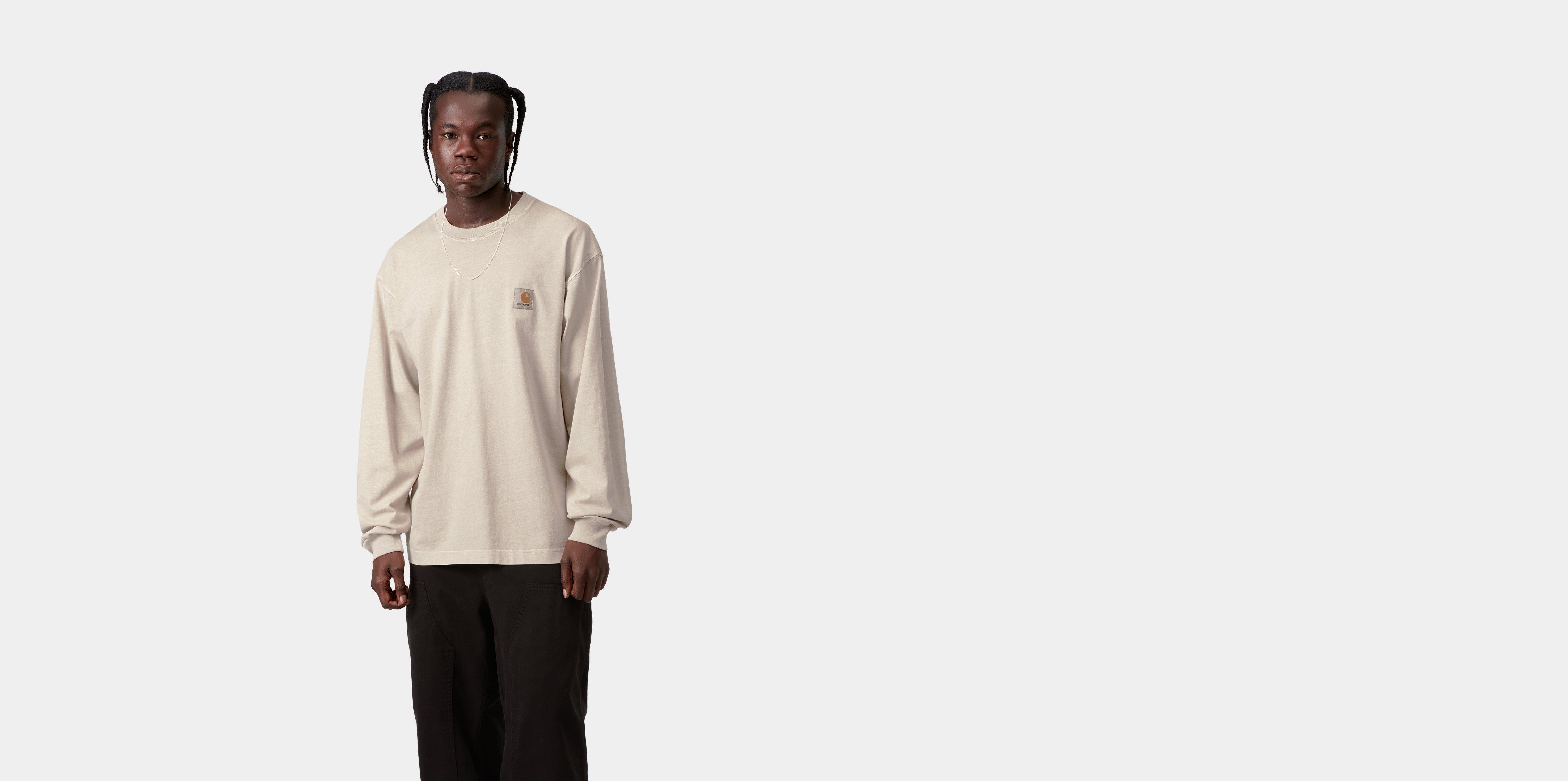 Carhartt WIP L/S Vista T-Shirt Fleur De Sel garment dyed | beige | XS | Men
