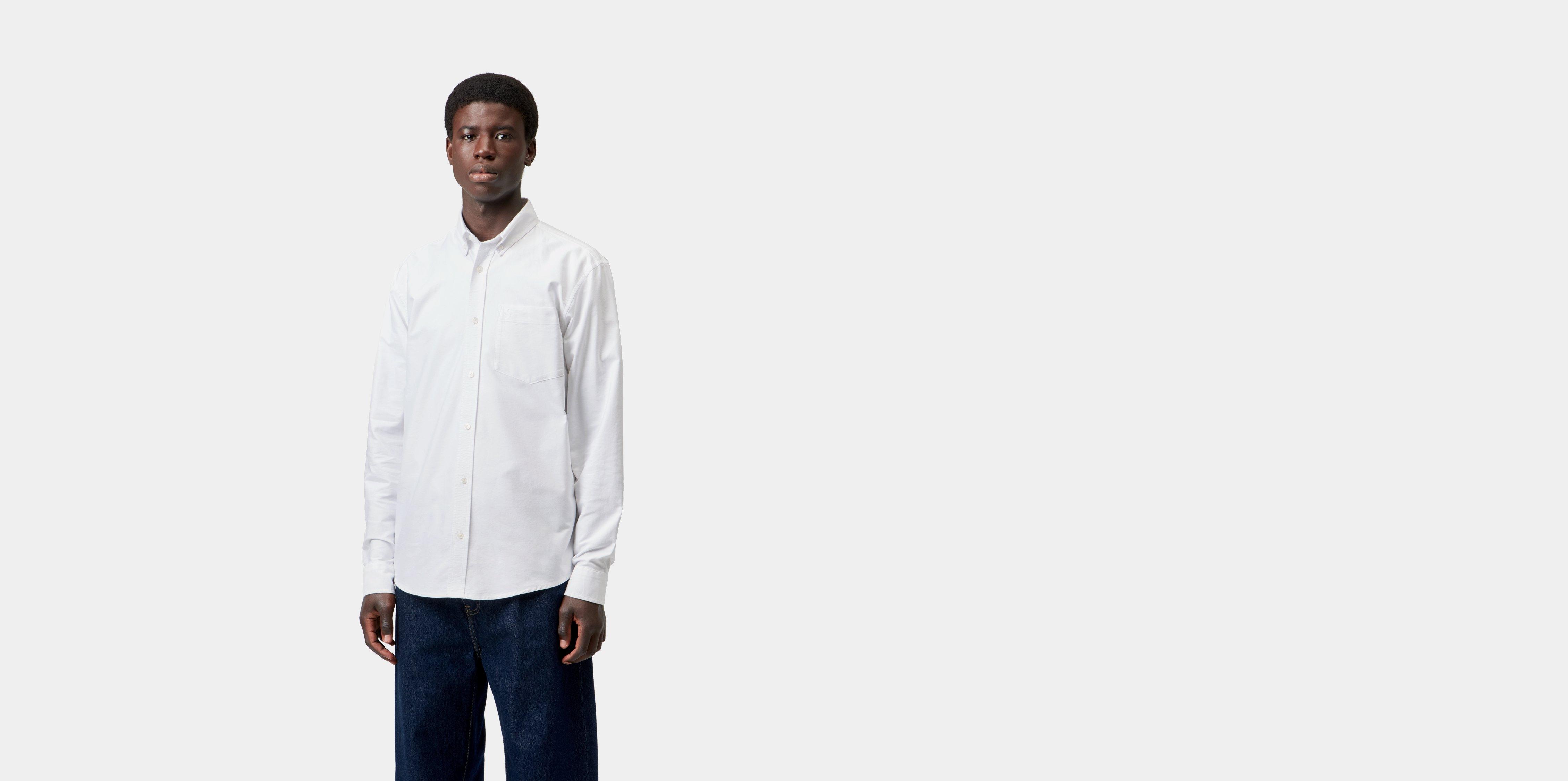Carhartt WIP L/S C-Logo Shirt White / White | S | Men