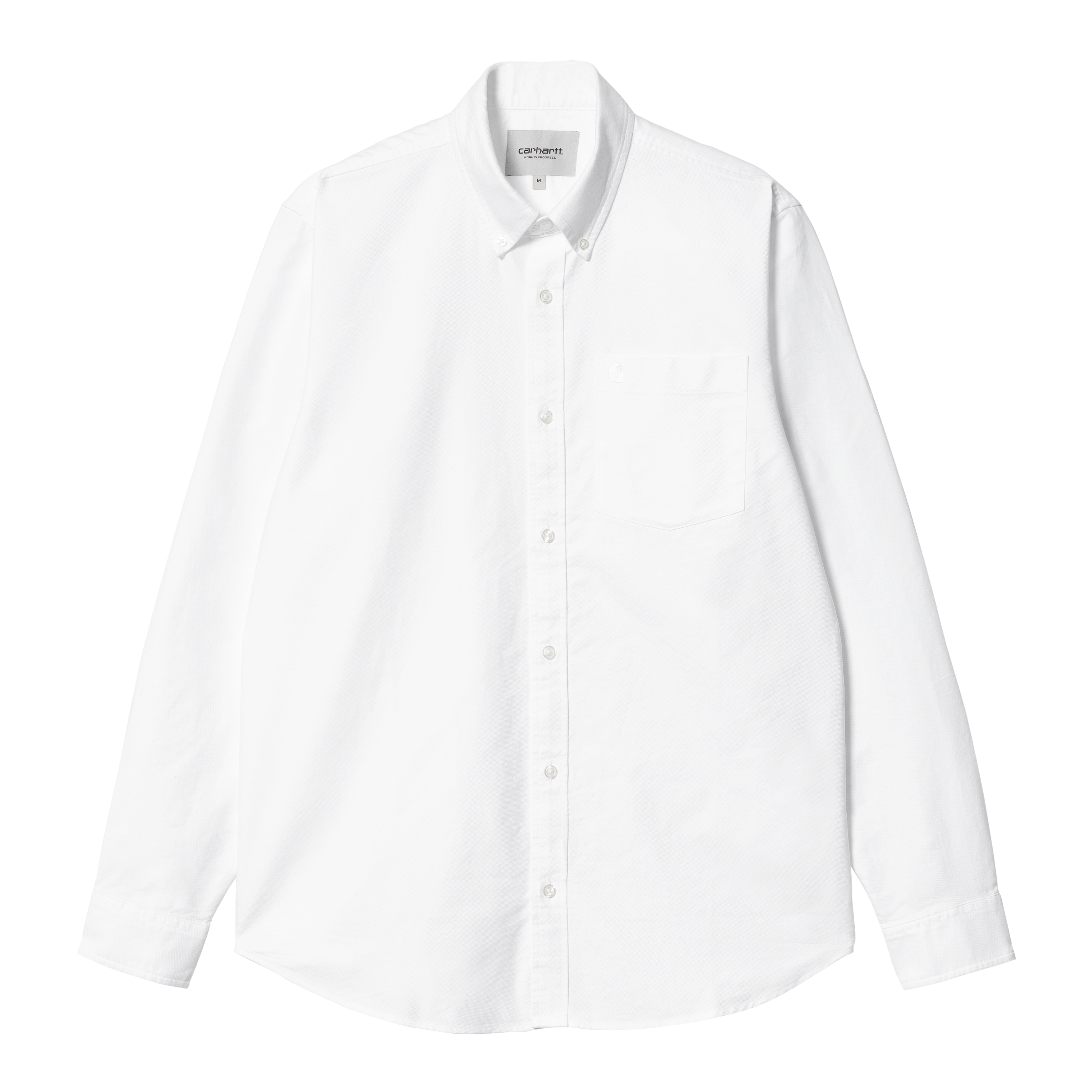 Carhartt WIP Long Sleeve C-Logo Shirt in White