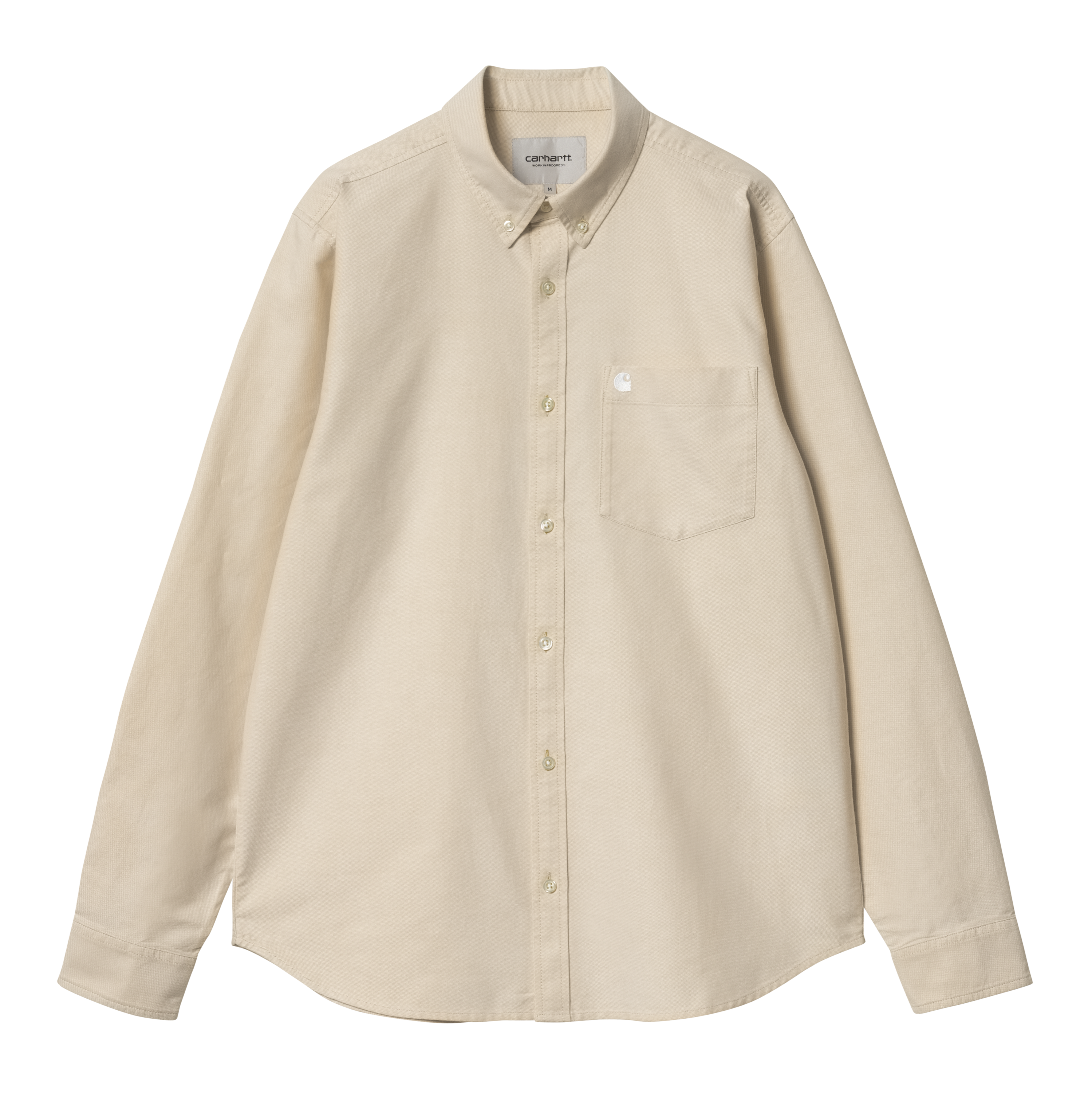 Carhartt WIP Long Sleeve C-Logo Shirt in Beige