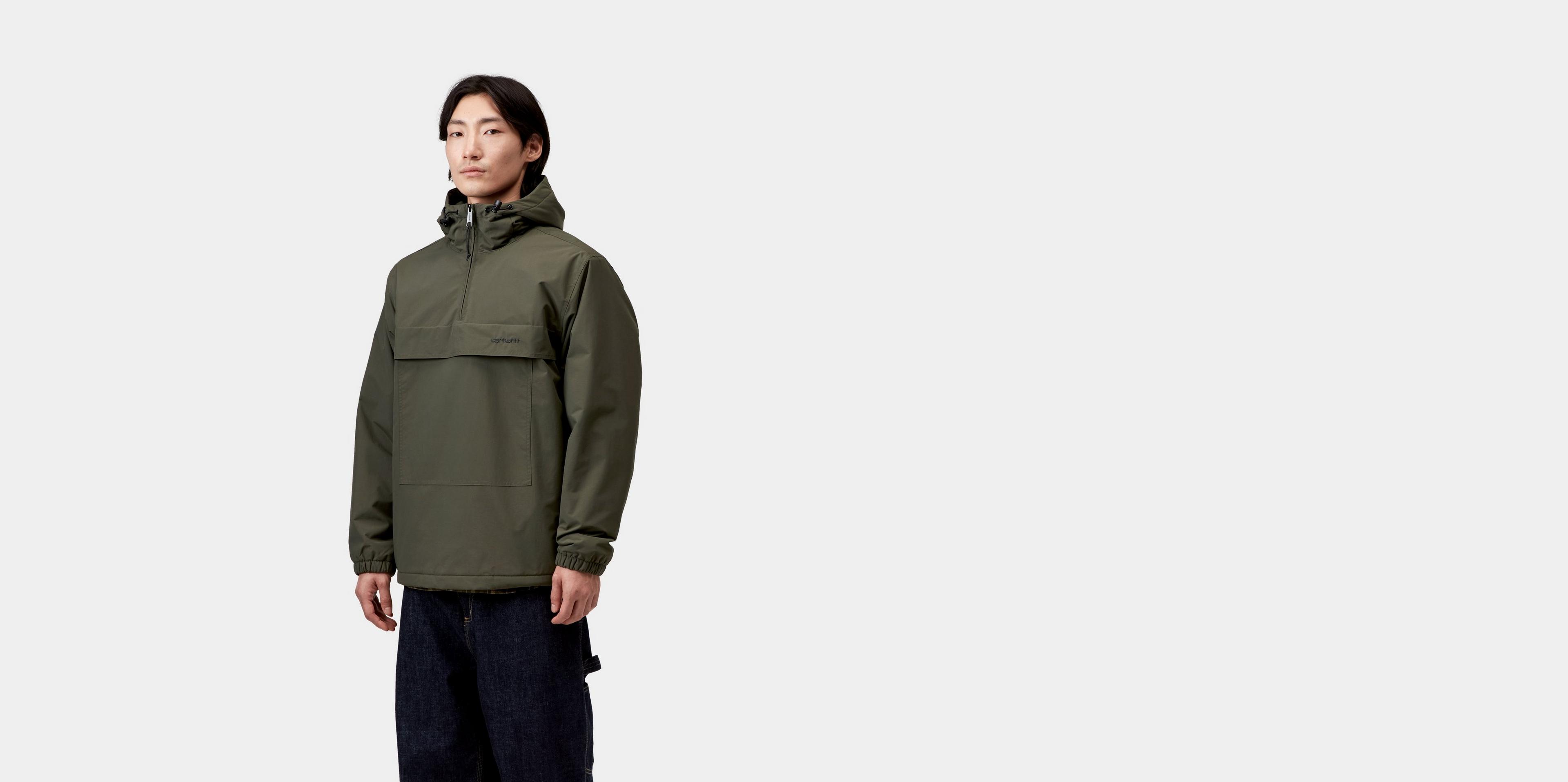 Carhartt WIP Windbreaker Pullover (Winter), Cypress / Black