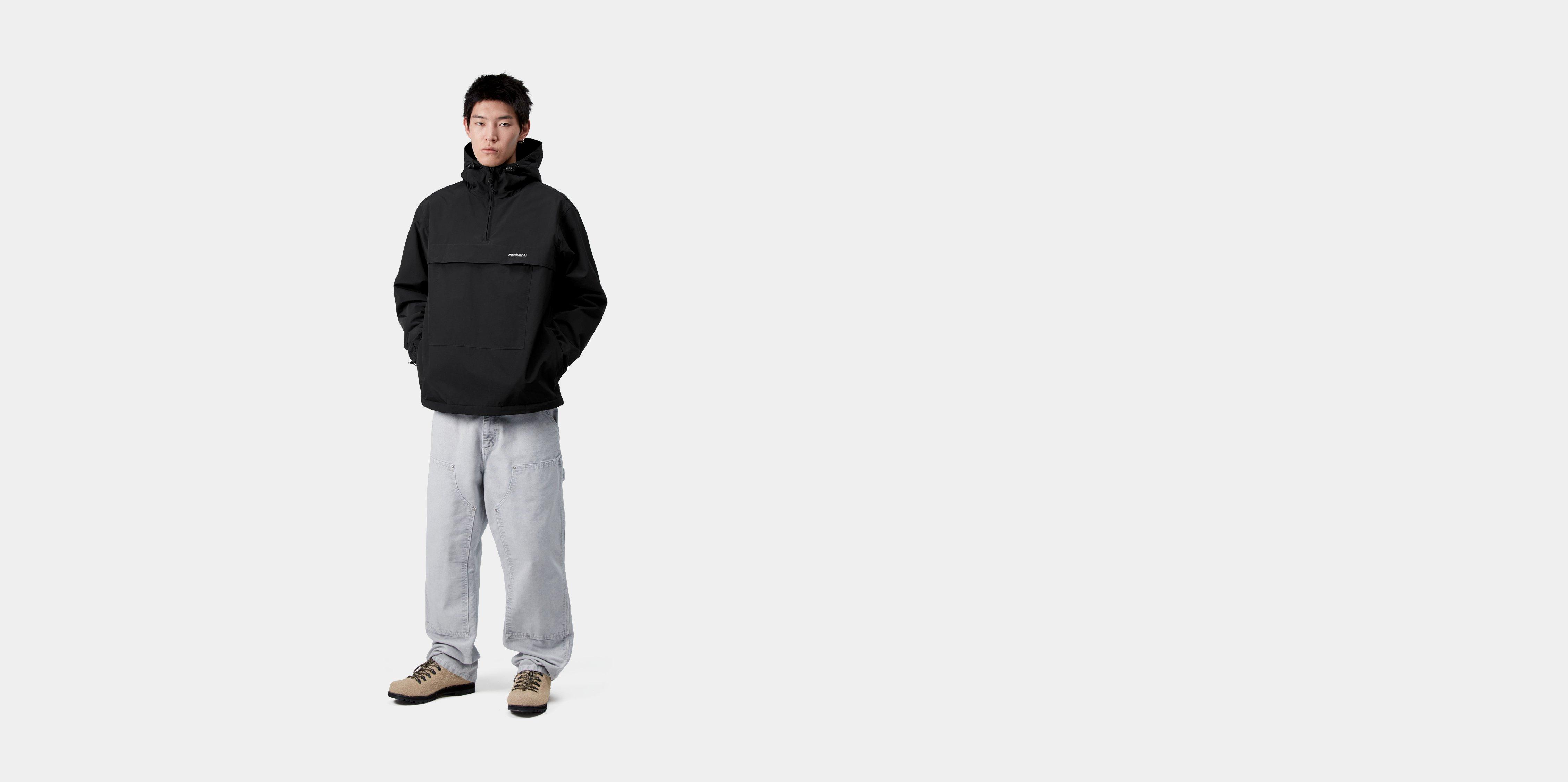 Carhartt WIP Windbreaker Pullover (Winter), Black / White