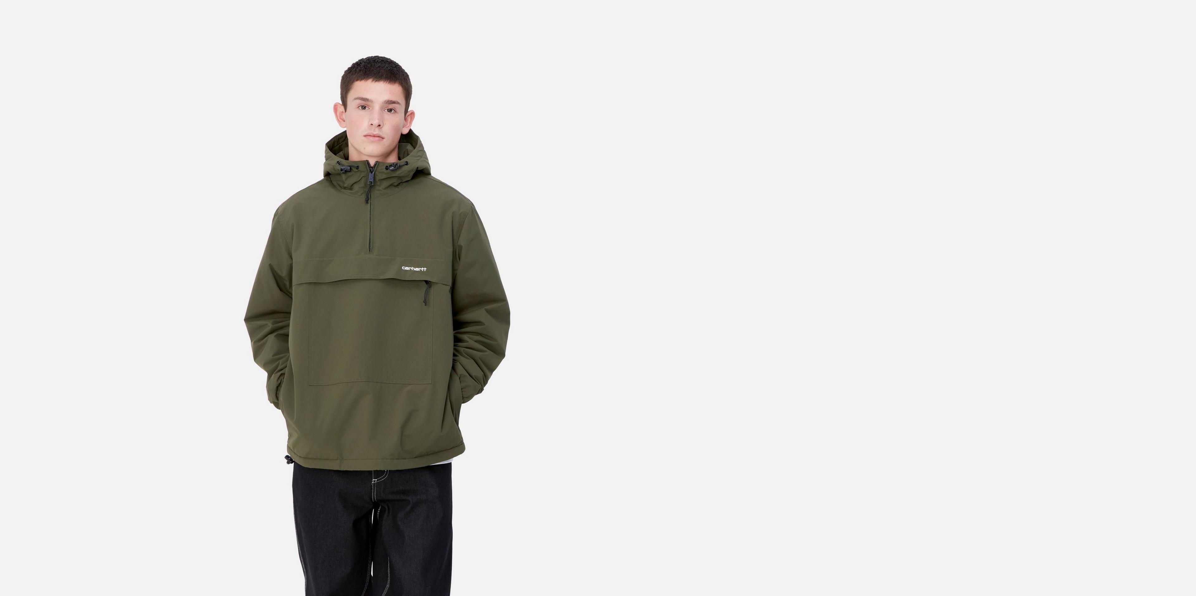 ジャケット・アウター carhartt Windbreaker Pullover M Carhartt Windbreaker Pullover Jacket - Black / White