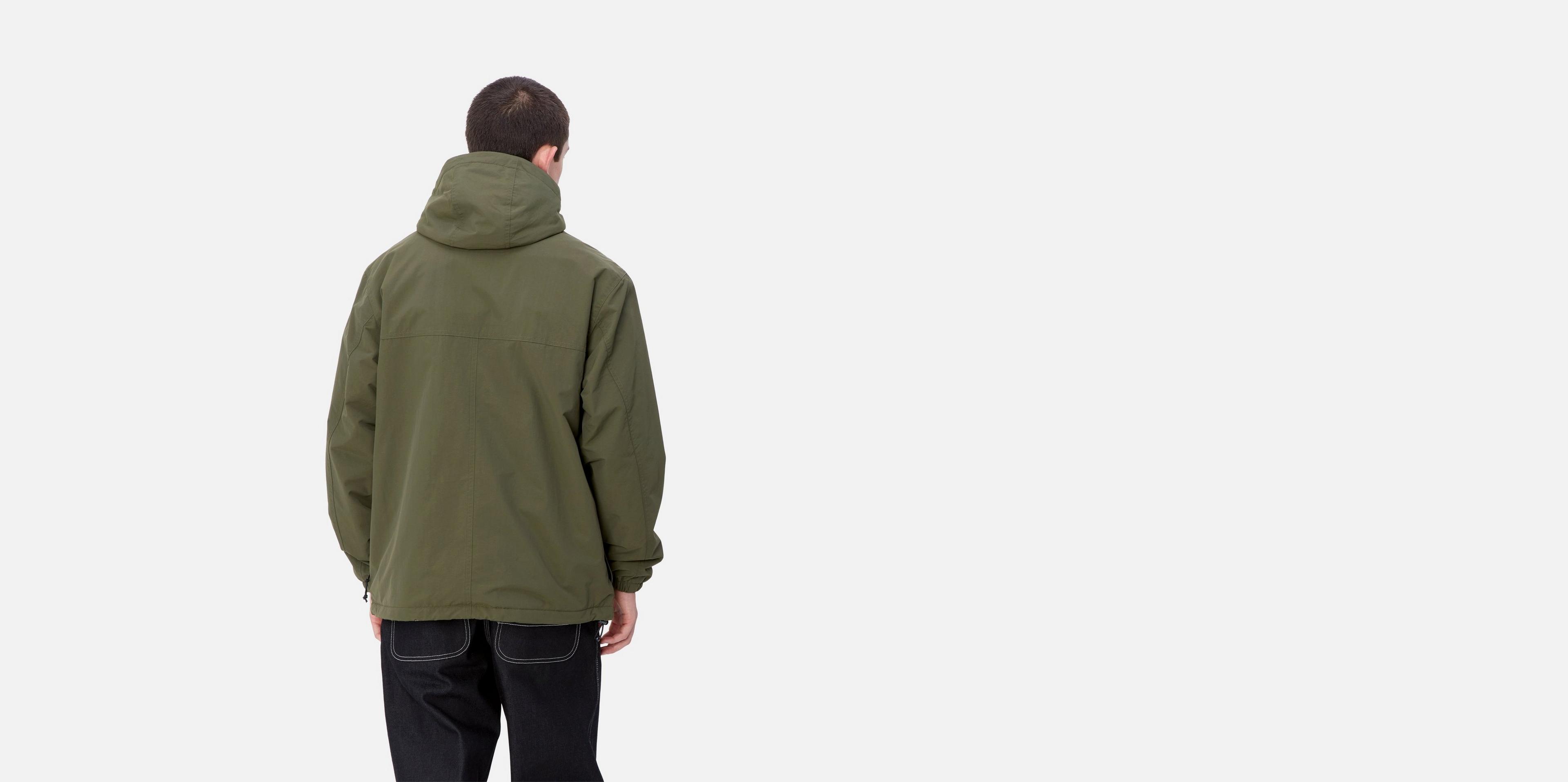 Carhartt WIP Windbreaker Pullover (Winter), Office Green / White
