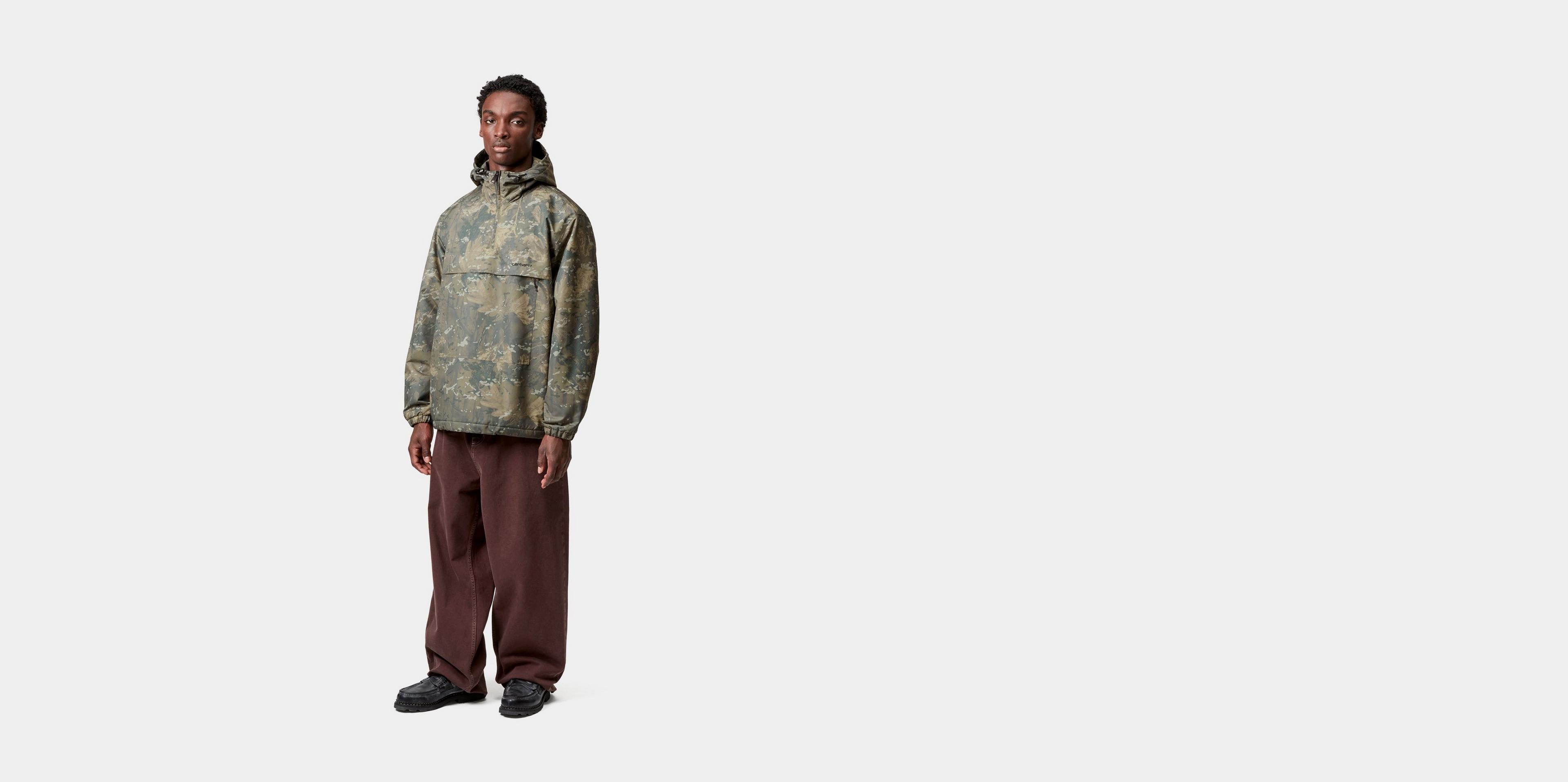 最終値下げcarhartt wipWindbreaker Pulloverカモ Carhartt WIP Windbreaker Pullover, Camo Combi, Green / Black