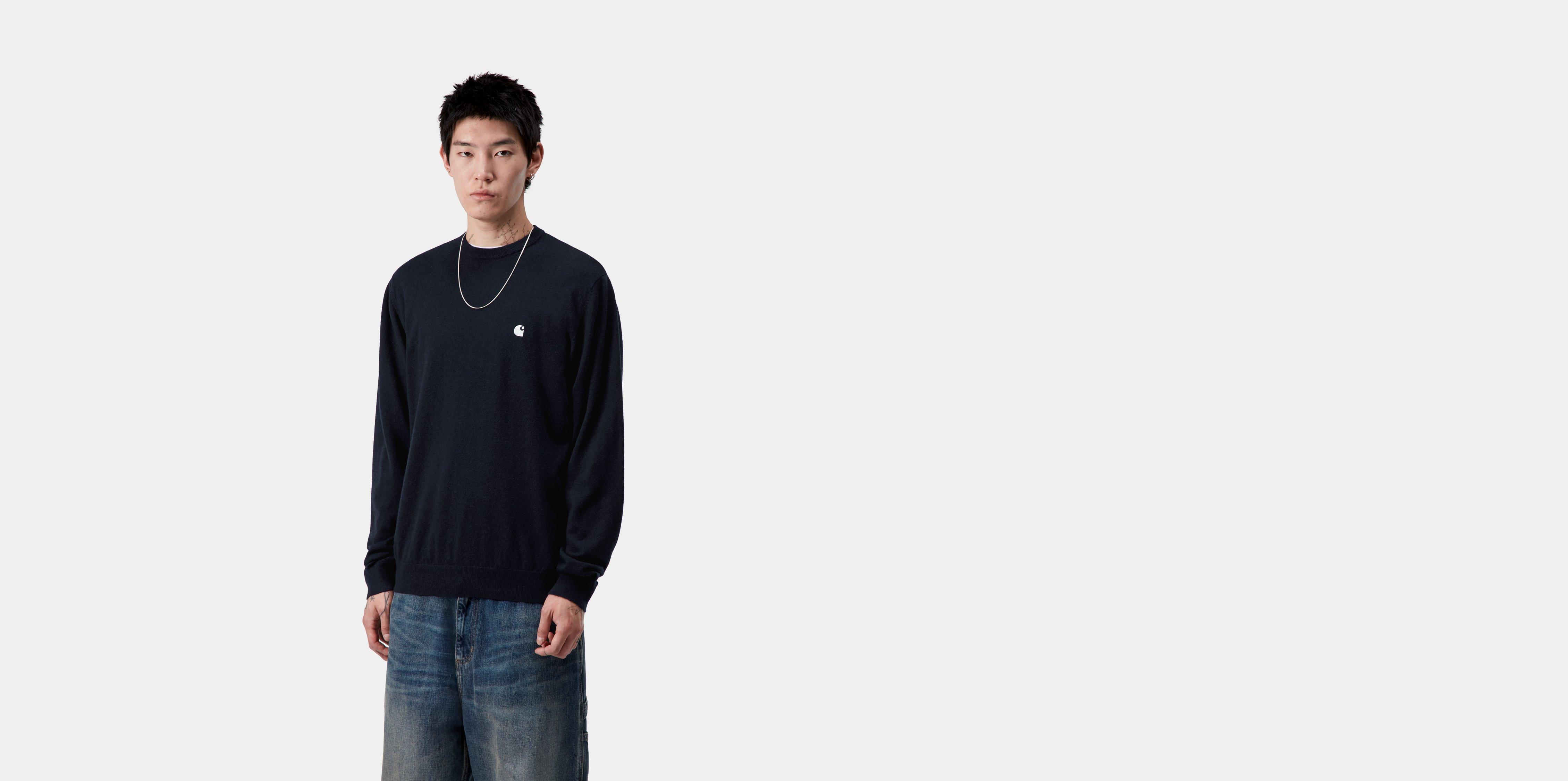 Carhartt WIP Madison Sweater Dark Navy / Wax | blue | XXL | Men