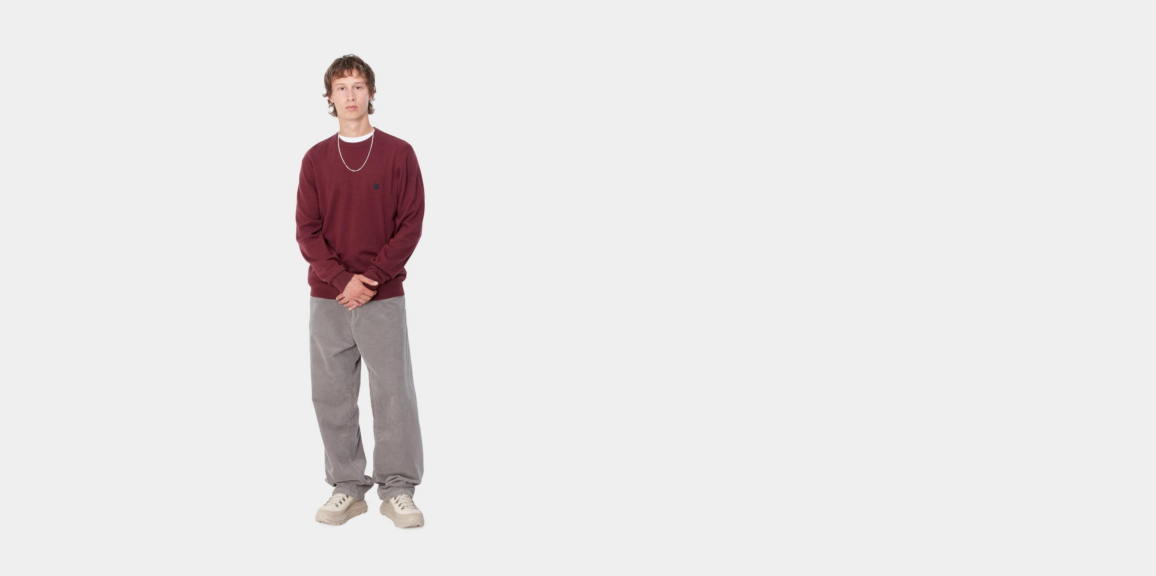 【送料&関税込】Carhartt Madison Sweater Carhartt WIP Madison Sweater, Malbec / Black | Official