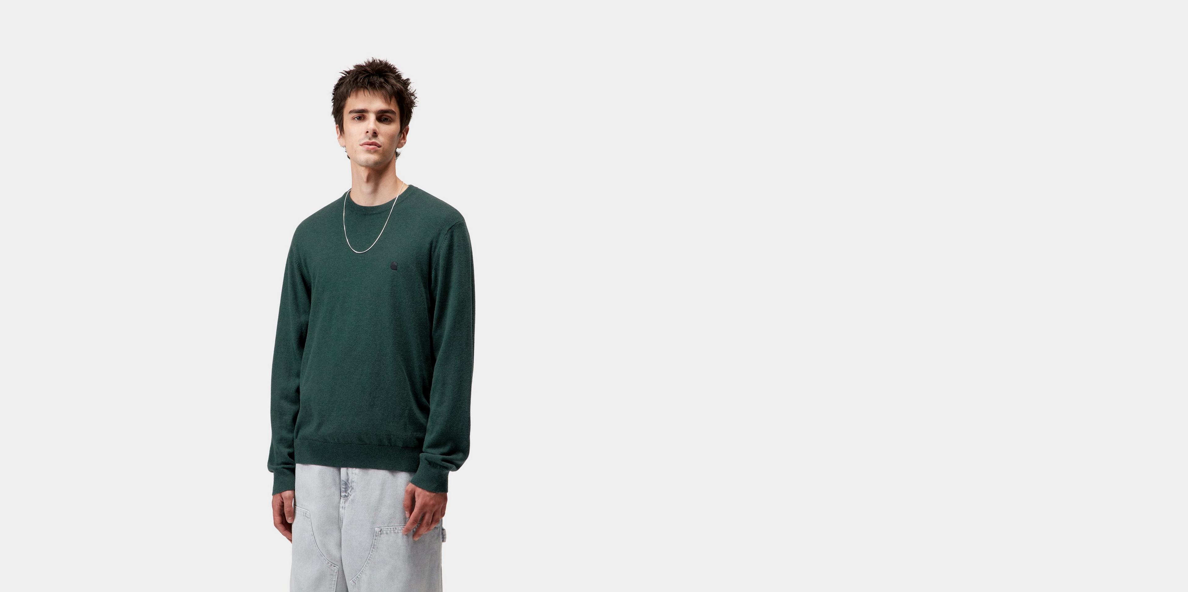 Carhartt WIP Madison Sweater, Dark Fir / Black | Official