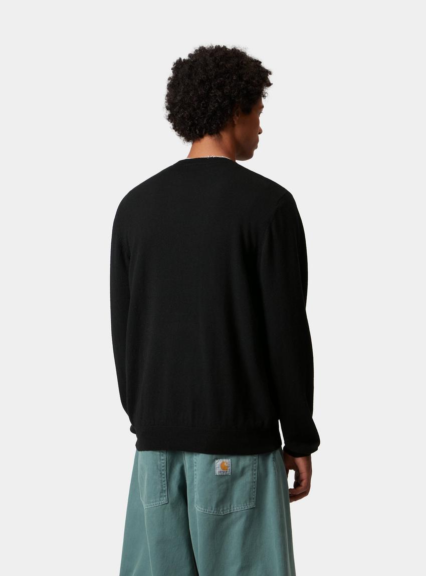 Carhartt WIP Madison Sweater, Black / Wax | Official Online Carhartt WIP Madison Sweater, Black / Wax | Official Online