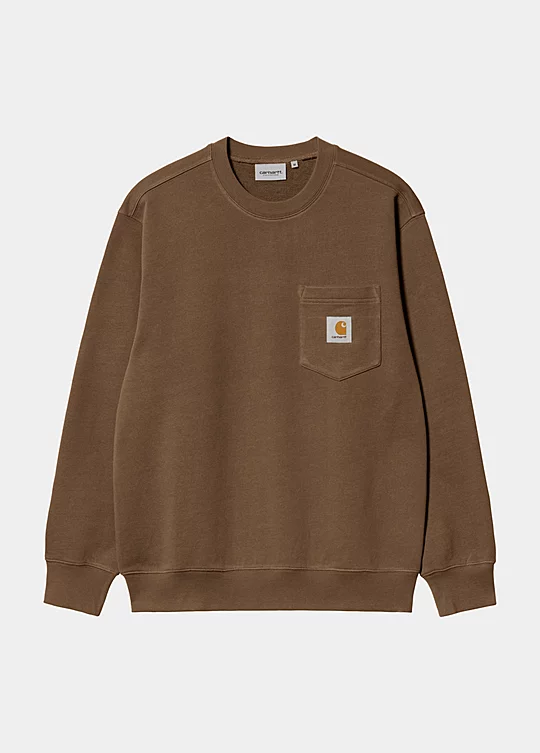 Carhartt WIP Pocket Sweatshirt in Marrone