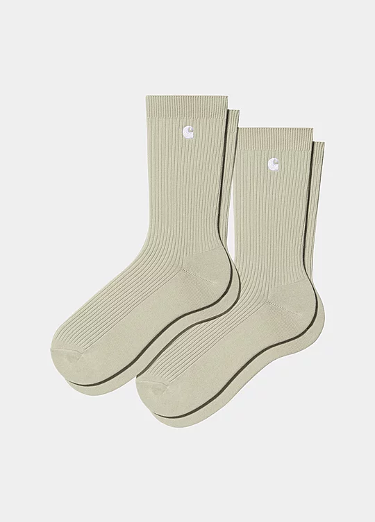 Carhartt WIP Madison Pack Socks em Bege