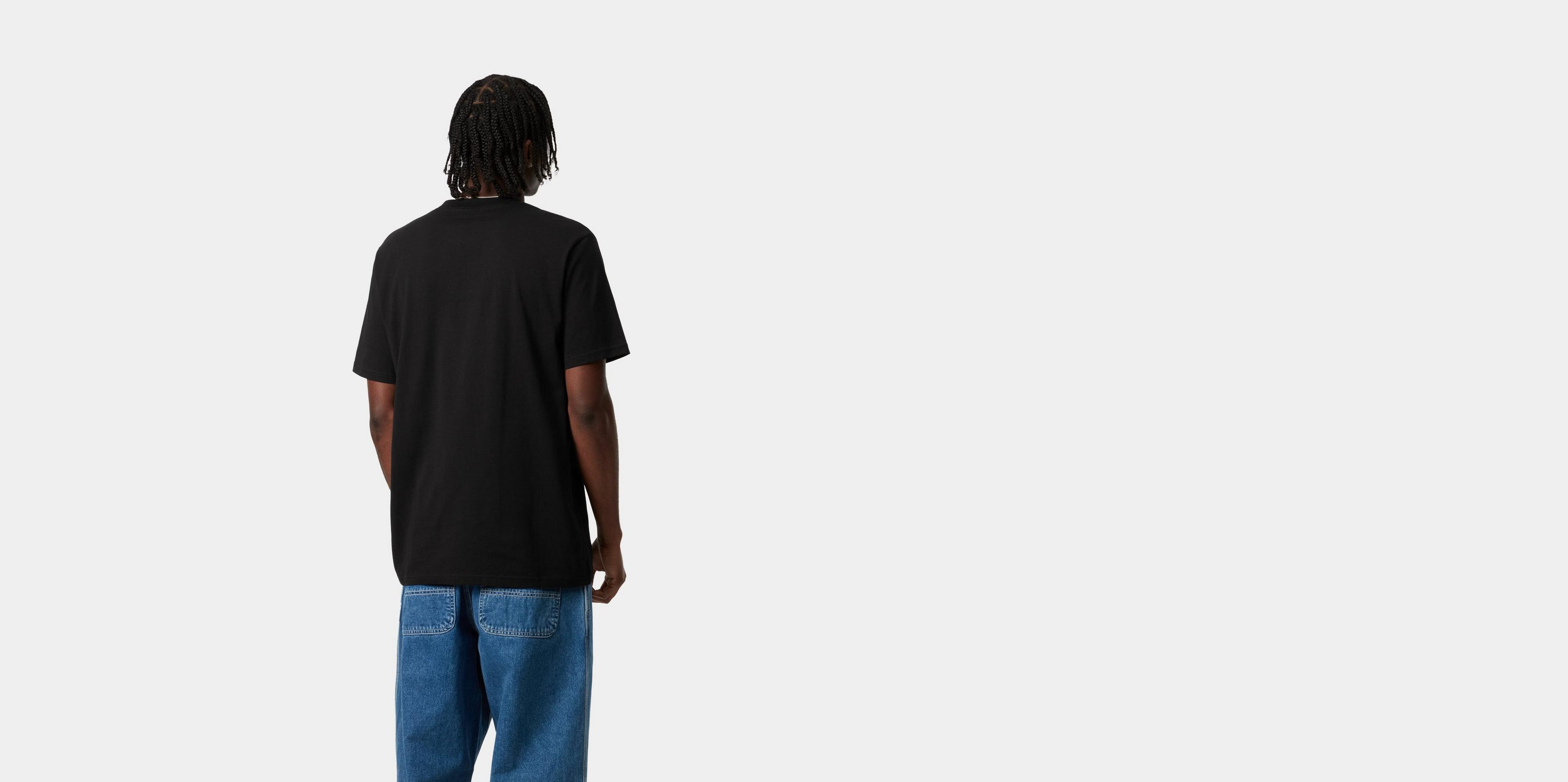さらに100円引き◆CARHARTT◆S/S SCRIPT T-SHIRT Carhartt WIP S/S Script Embroidery T-Shirt, Black / White