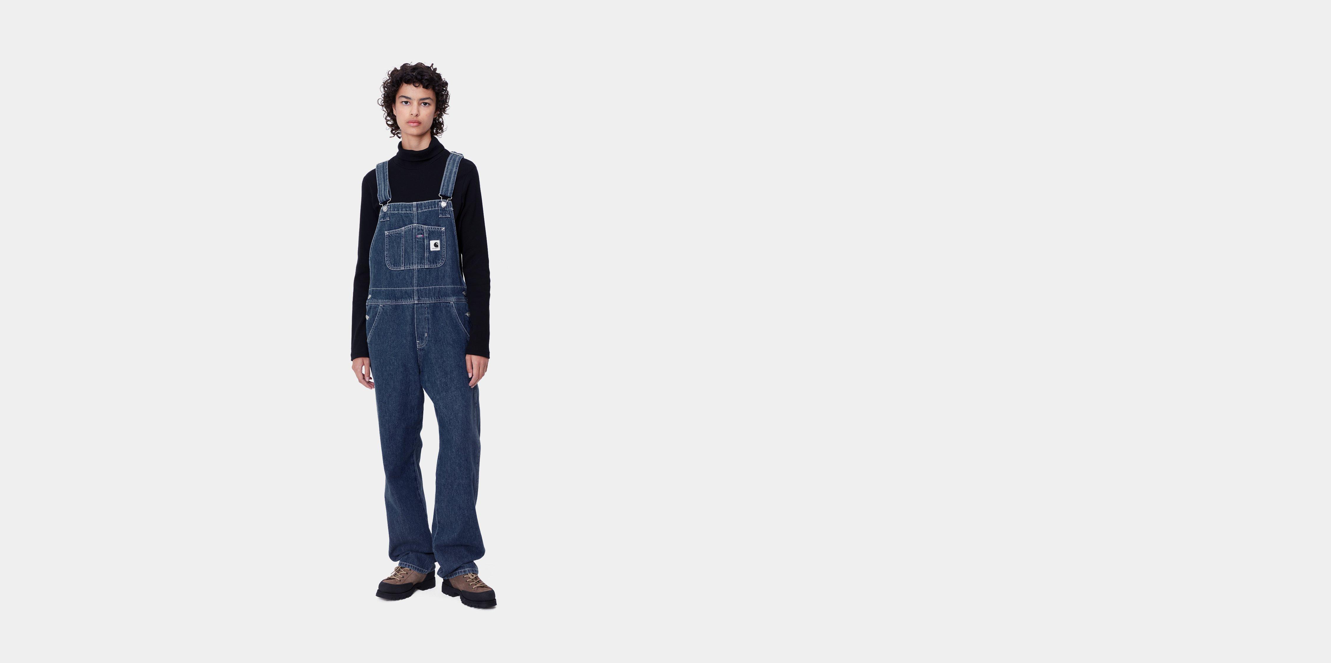 Carhartt WIP W' Bib Overall Straight, Blue | Official Online