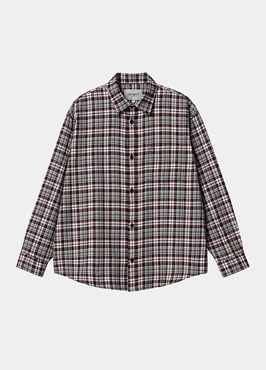 Carhartt WIP Long Sleeve Yuma Shirt in Grau