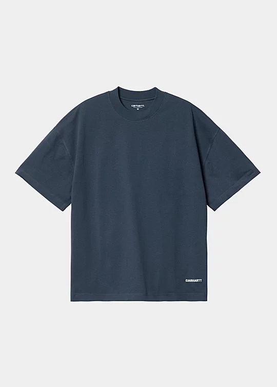 Carhartt WIP Short Sleeve Link Script T-Shirt in Blu