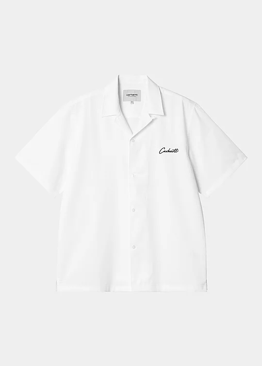 Carhartt WIP Short Sleeve Delray Shirt en Blanco
