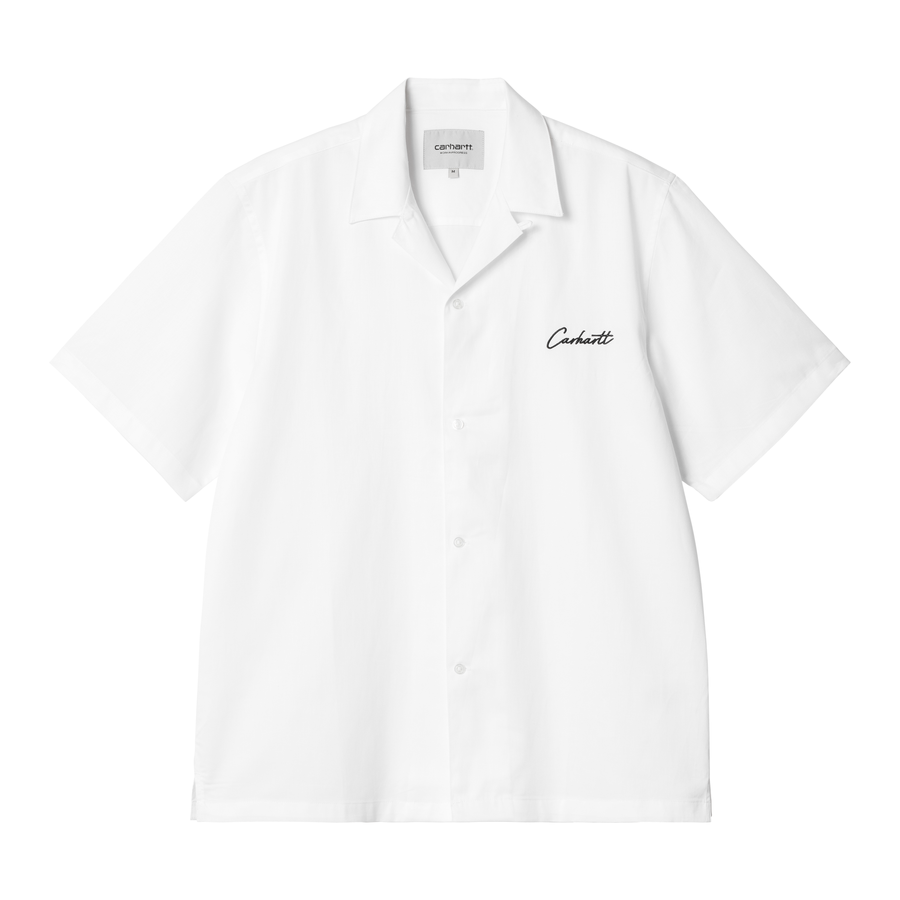 Carhartt WIP Short Sleeve Delray Shirt in Bianco