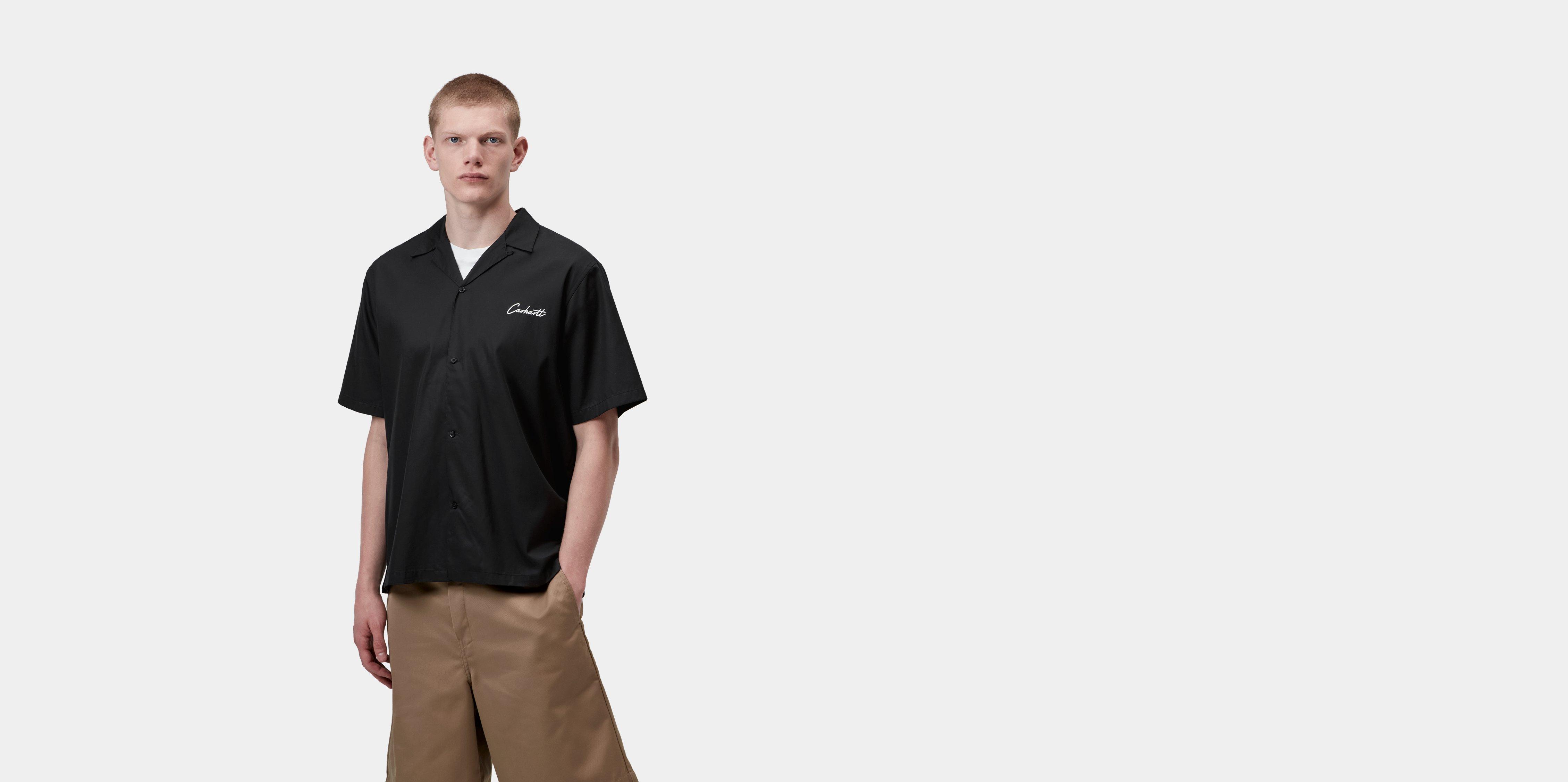 Carhartt WIP S/S Delray Shirt Black / White | S | Men