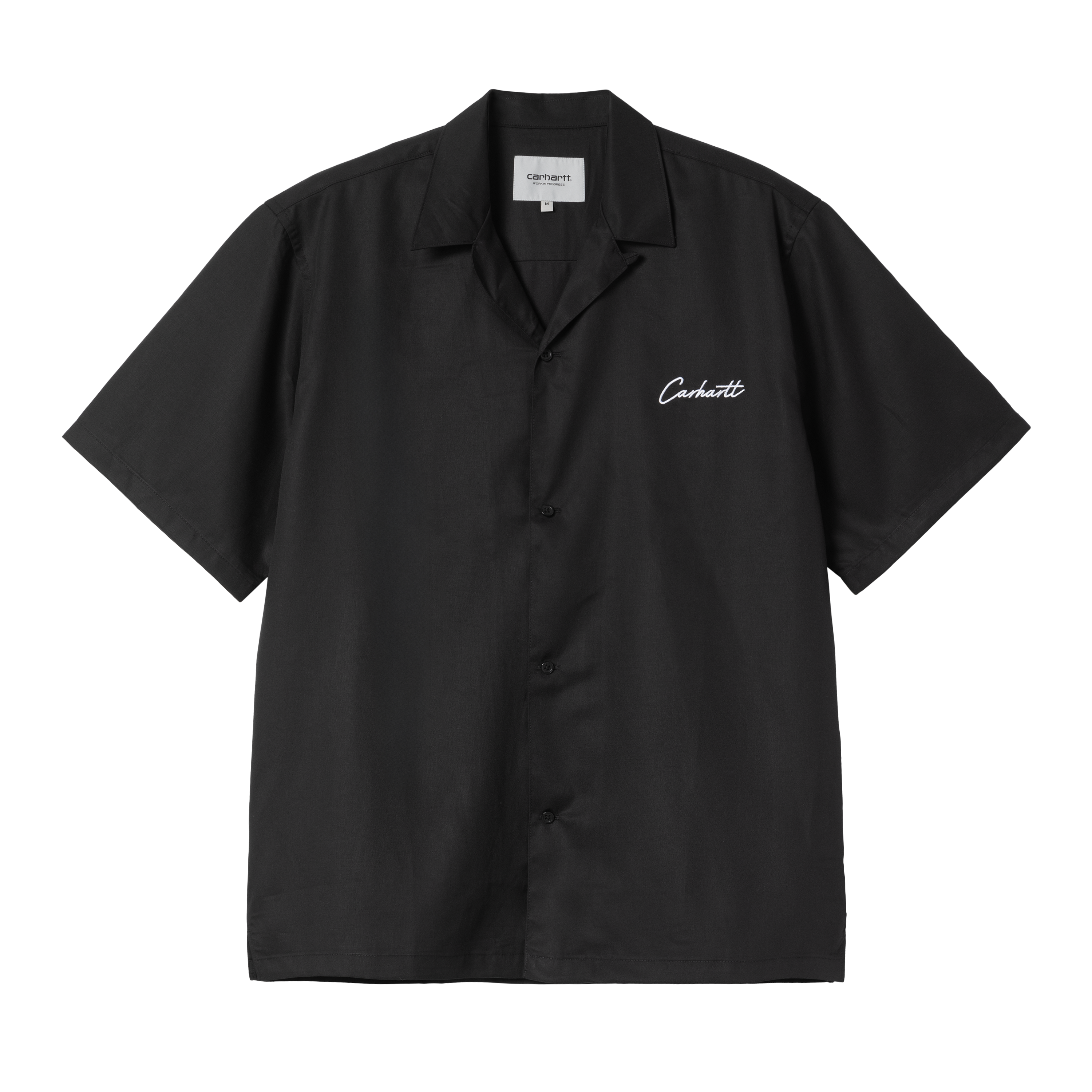 Carhartt WIP S/S Delray Shirt, Black / White | Official