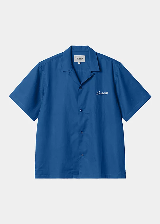 Carhartt WIP Short Sleeve Delray Shirt in Blau