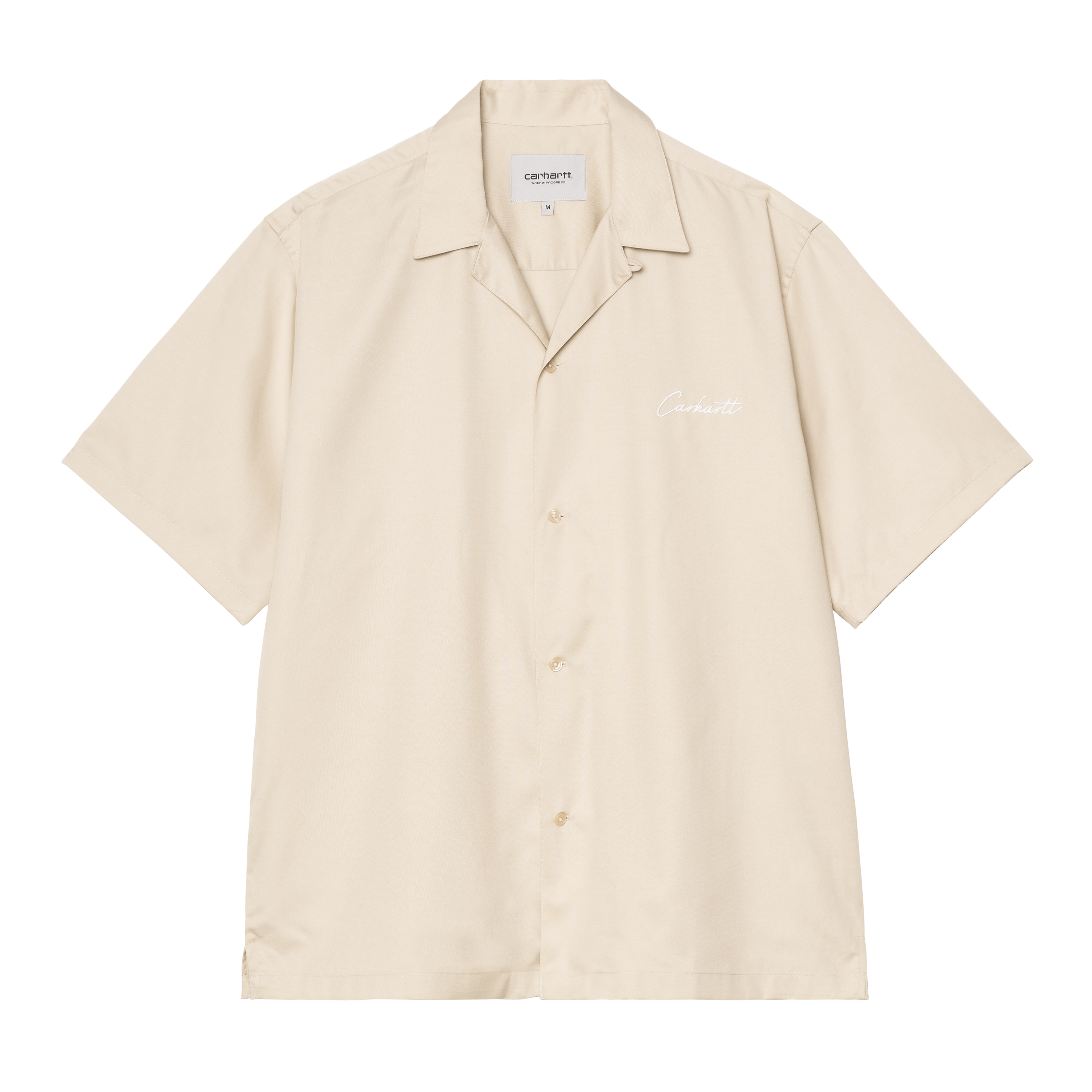 Carhartt WIP S/S Delray Shirt Stone / White | beige | S | Men