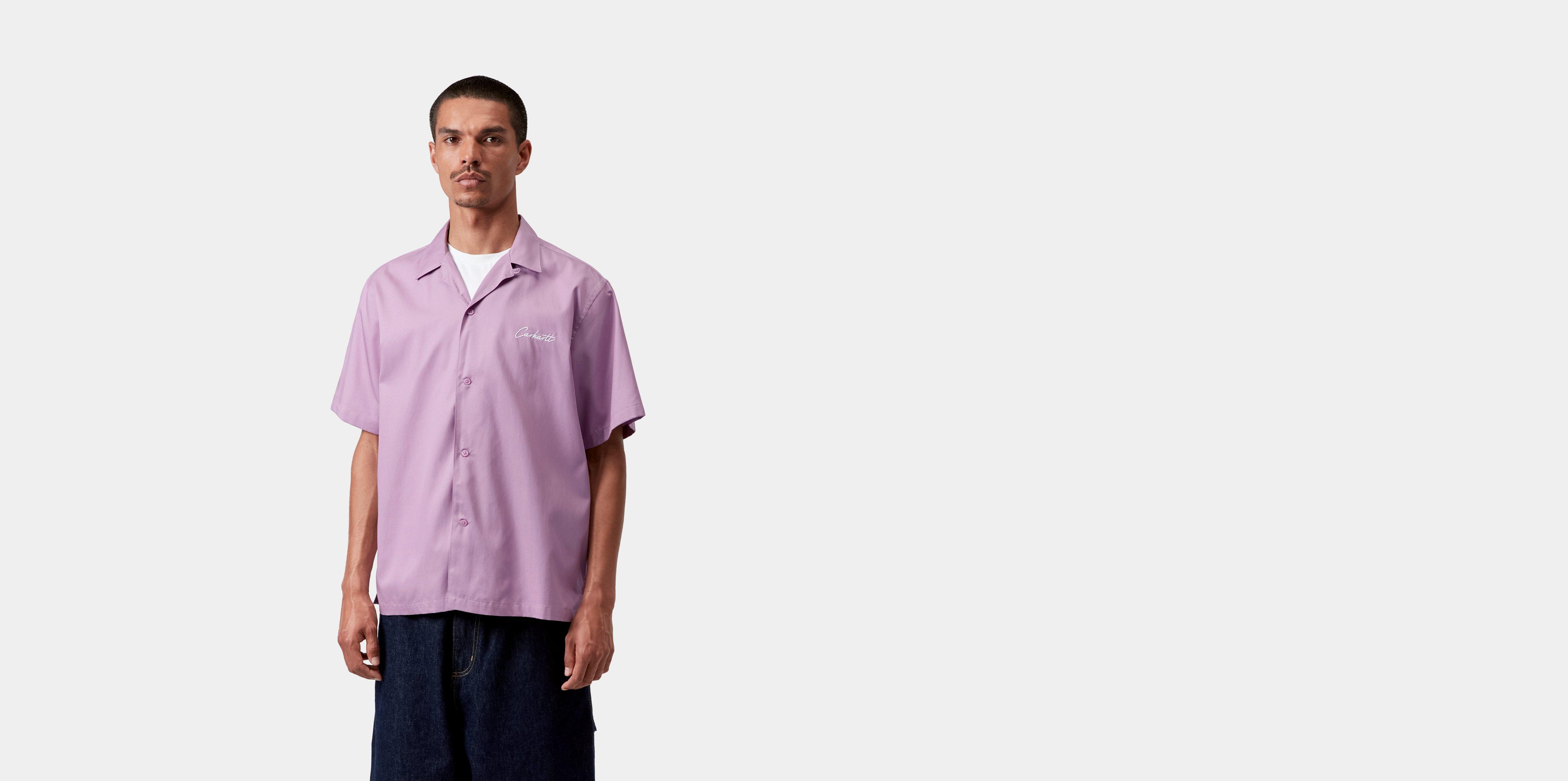 Carhartt WIP S/S Delray Shirt Gentle Purple / White | S | Men