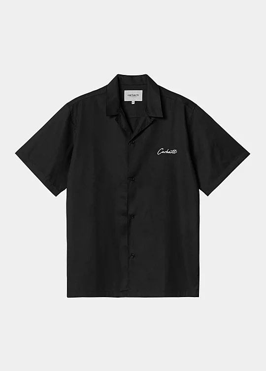 Carhartt WIP Short Sleeve Delray Shirt en Negro