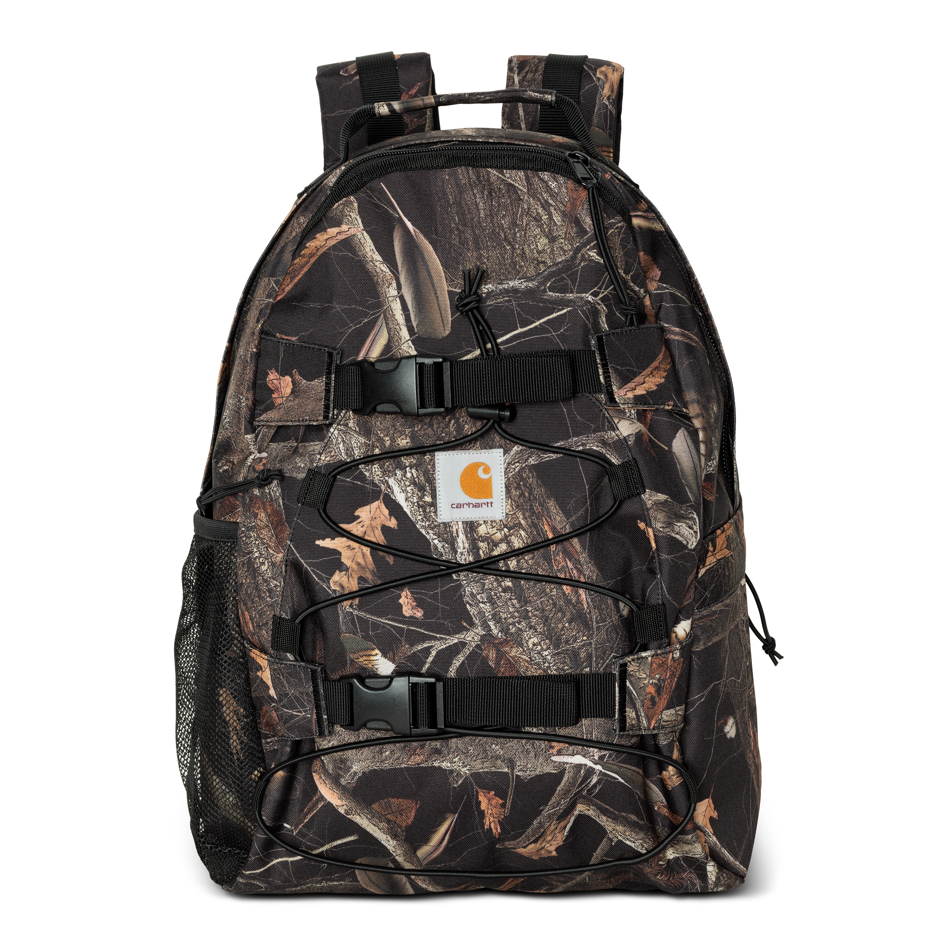 Carhartt WIP Kickflip Backpack, Camo Feather Tree, Black