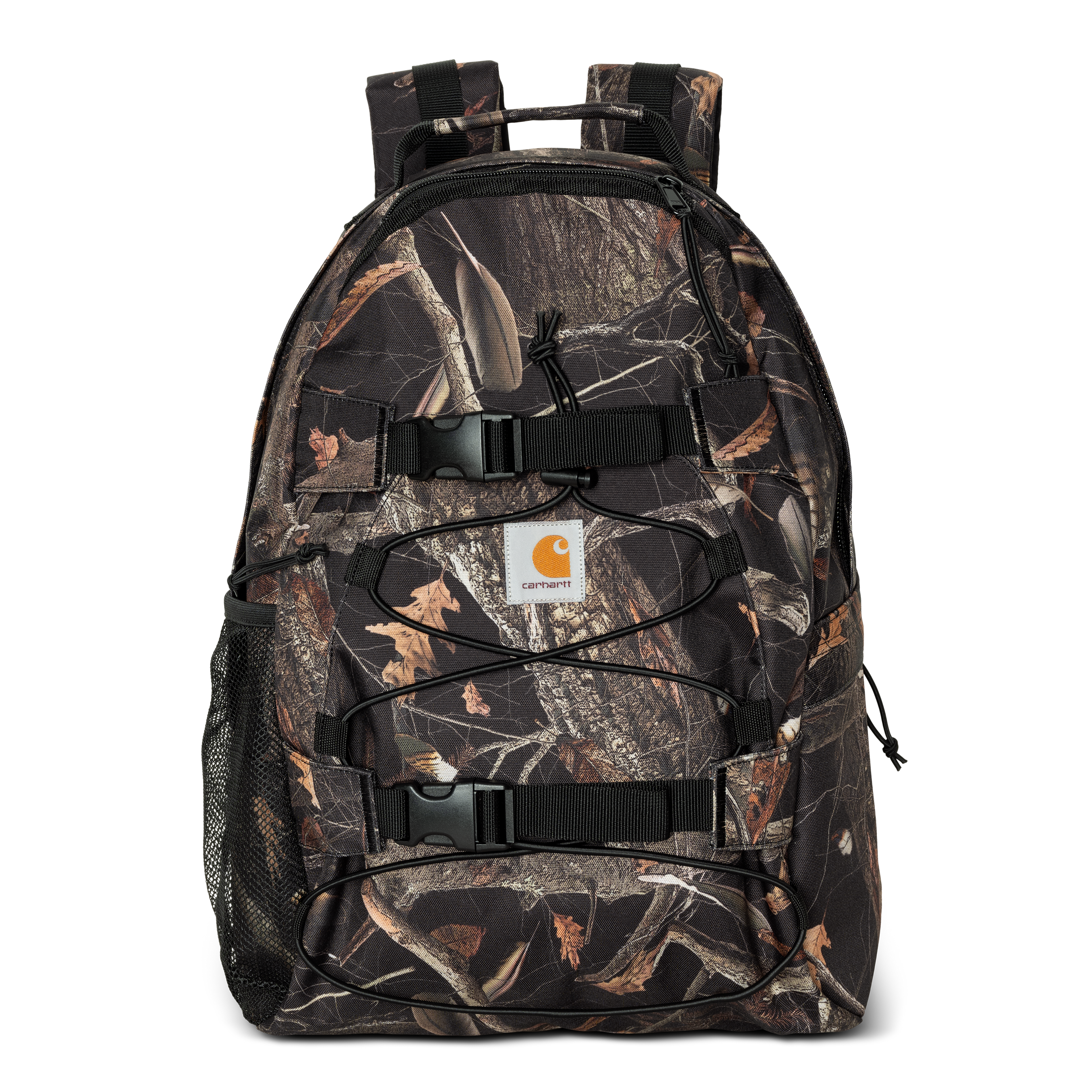 Carhartt WIP Kickflip Backpack, Camo Feather Tree, Black