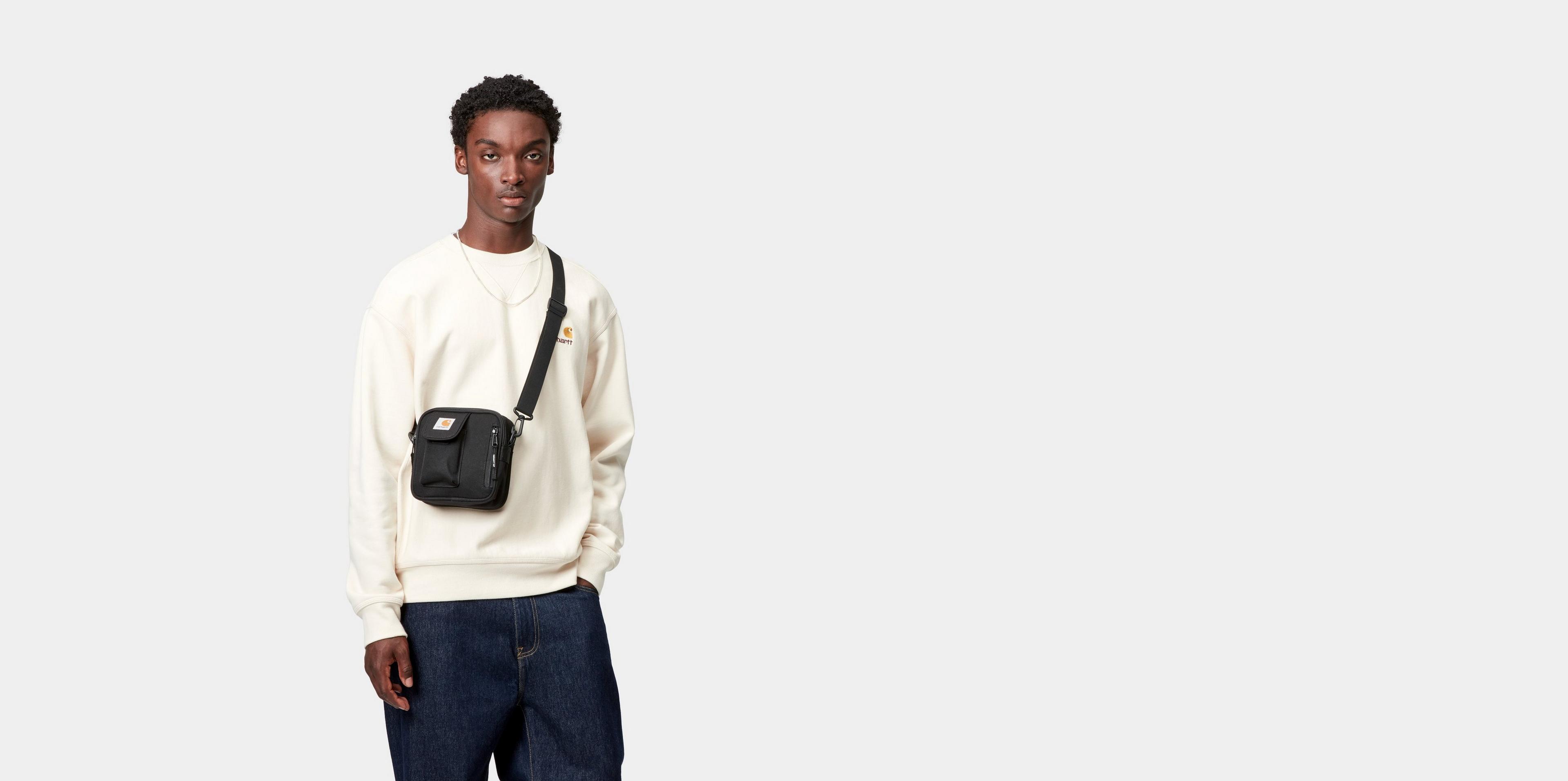 ★21-22新作★CARHARTT★ESSENTIALS BAG SMALL Carhartt Small Essentials Bag - Black | Flatspot