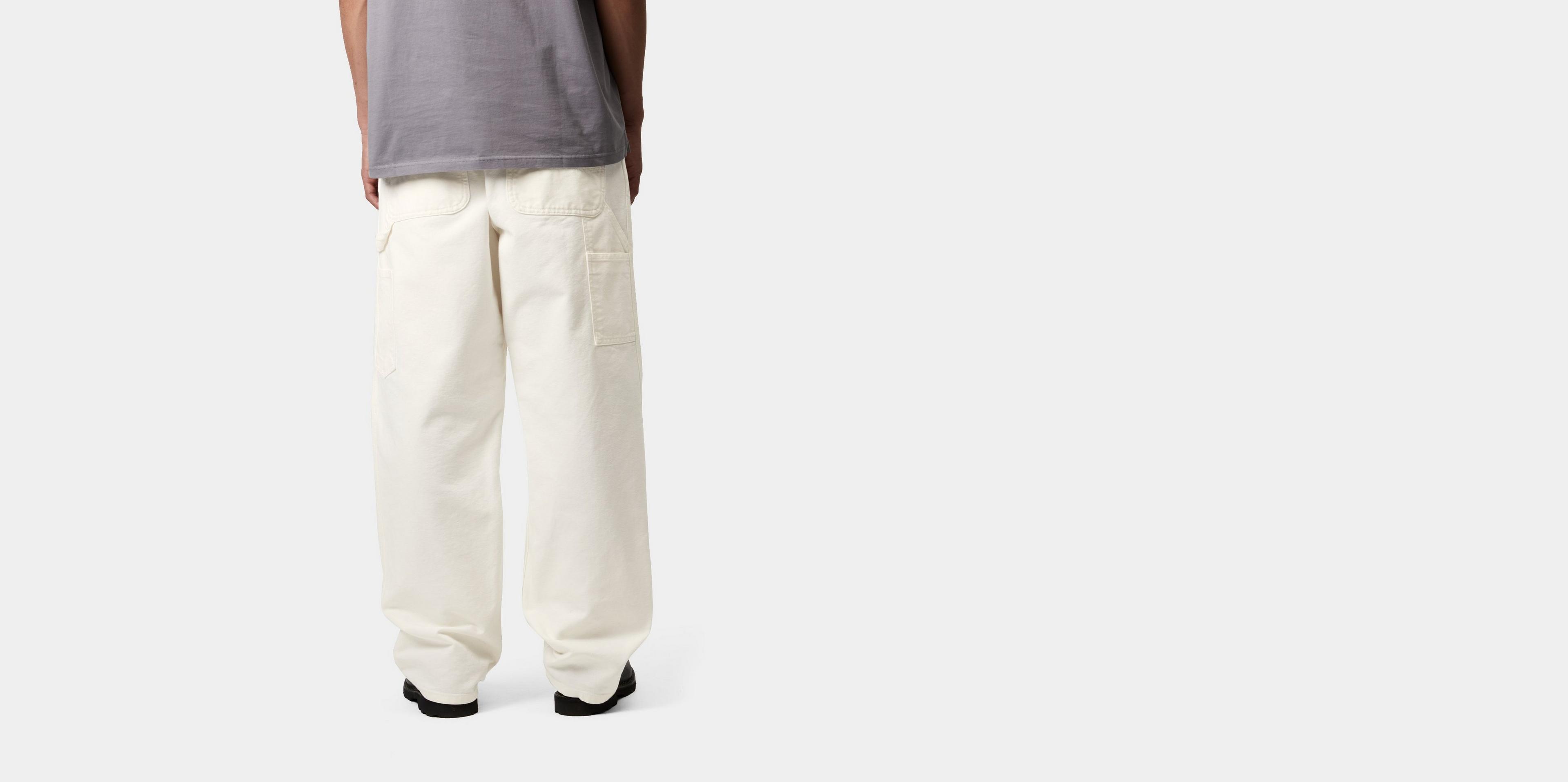 Carhartt Single Knee Pant 24SP 30×32 白 Carhartt-WIP Single Knee Pant - Wax Rinsed | Urban Excess
