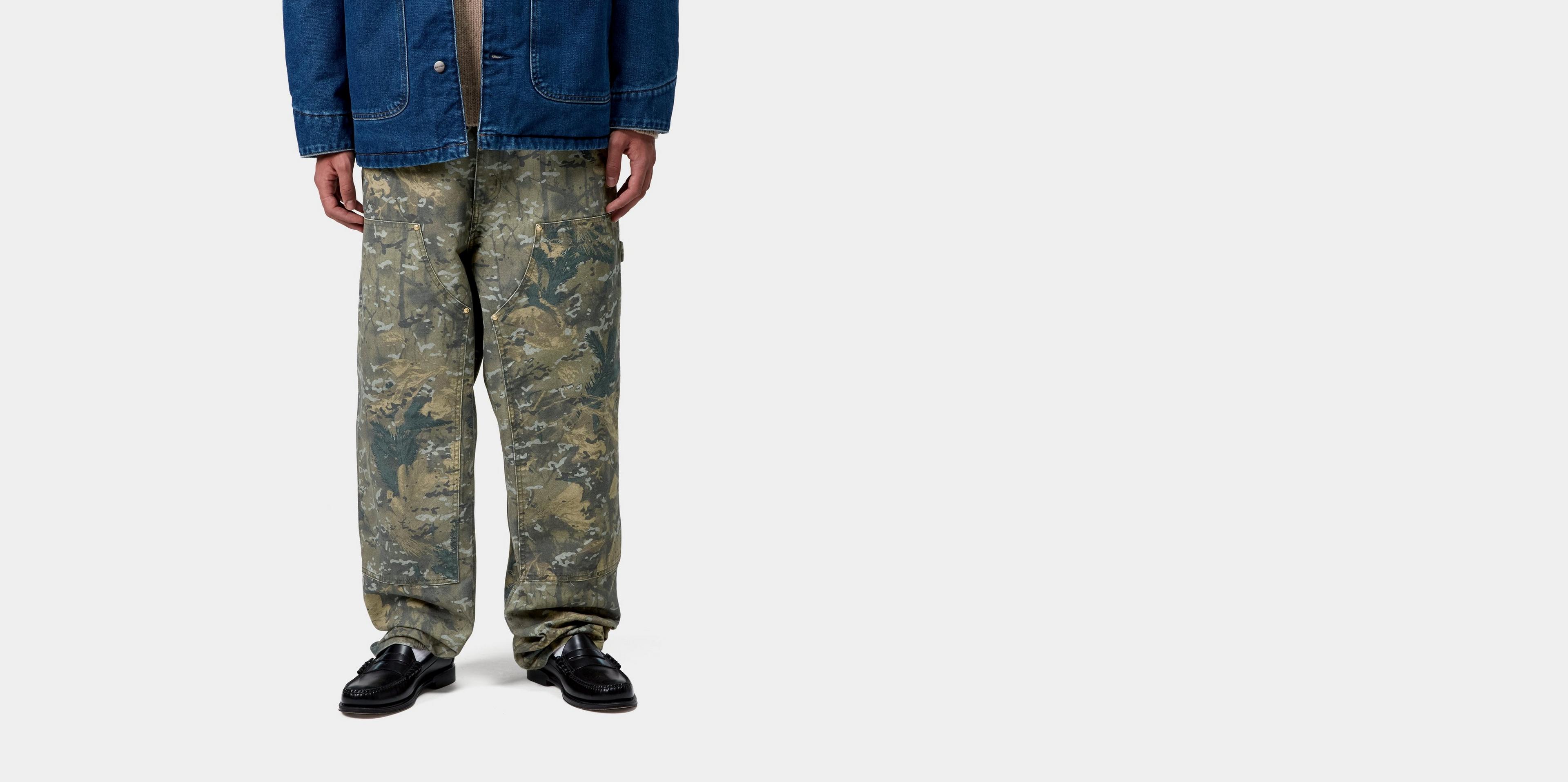 Carhartt WIP Double Knee Pant, Camo Combi, Green | Tienda oficial